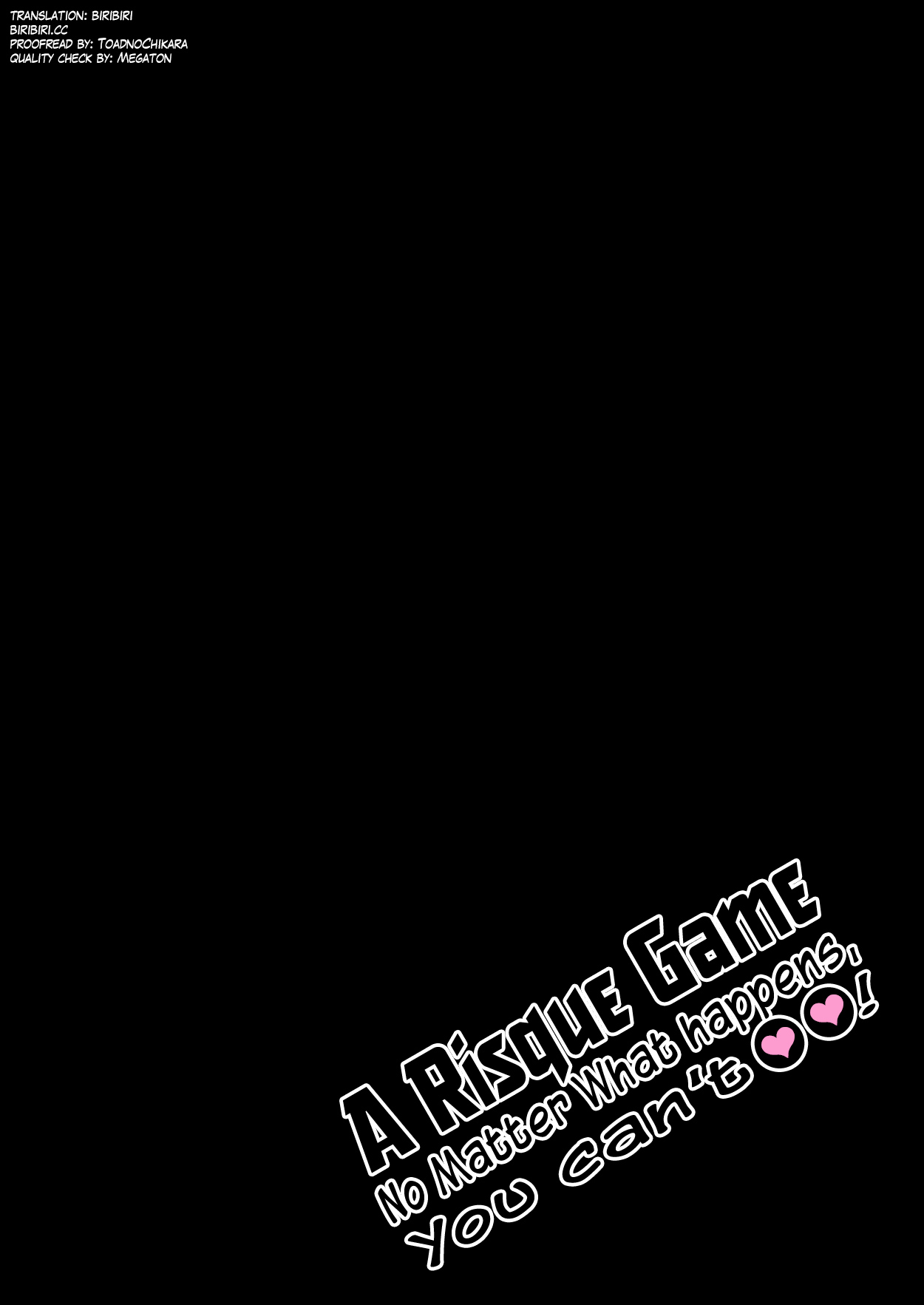 AV Nai GAME Zettai ni ￮￮ Shite wa Ikemasen!   | A Risque Game No Matter What happens, You can't OO! page 2 full