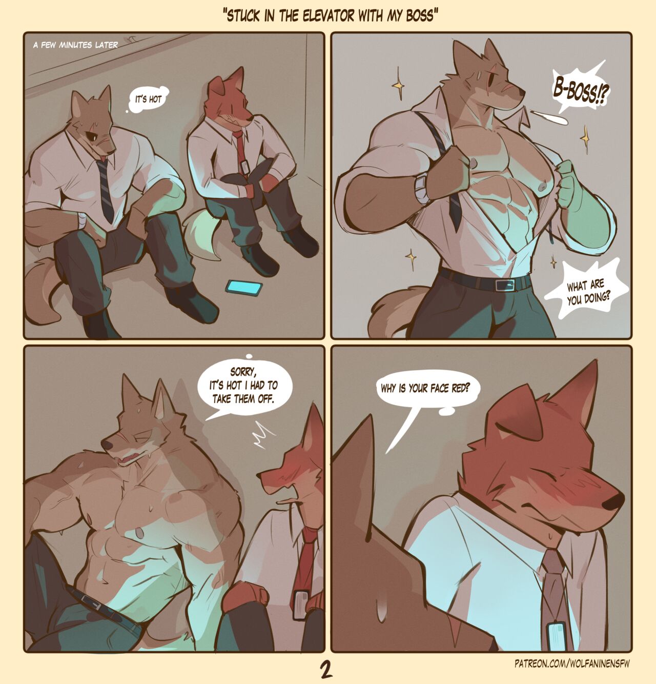 Stuck in the Elevator with My Boss page 2 full