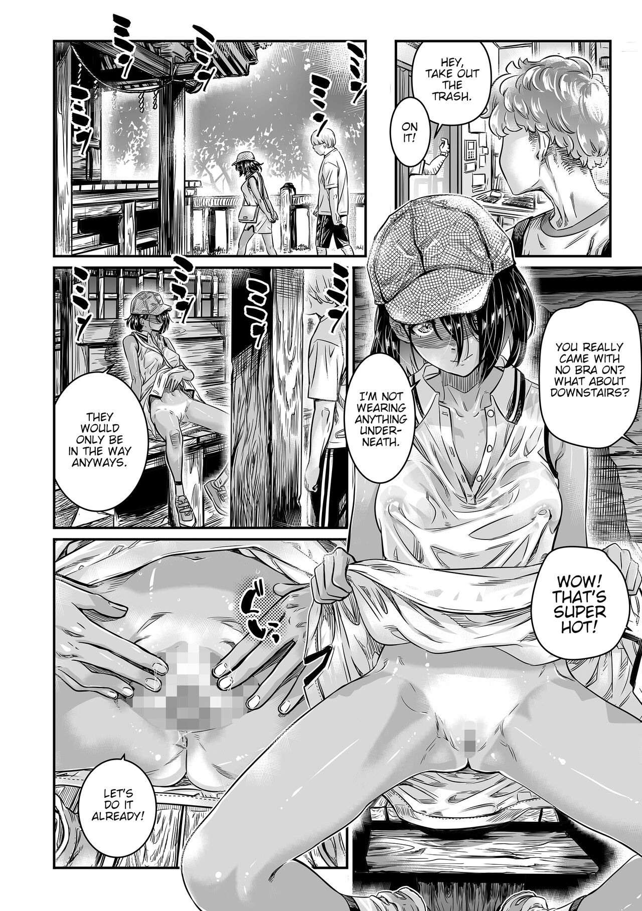 Hiyake no Bitch Shoujo wa, Doutei no Senpai o Yagai Sex ni Sasou page 9 full