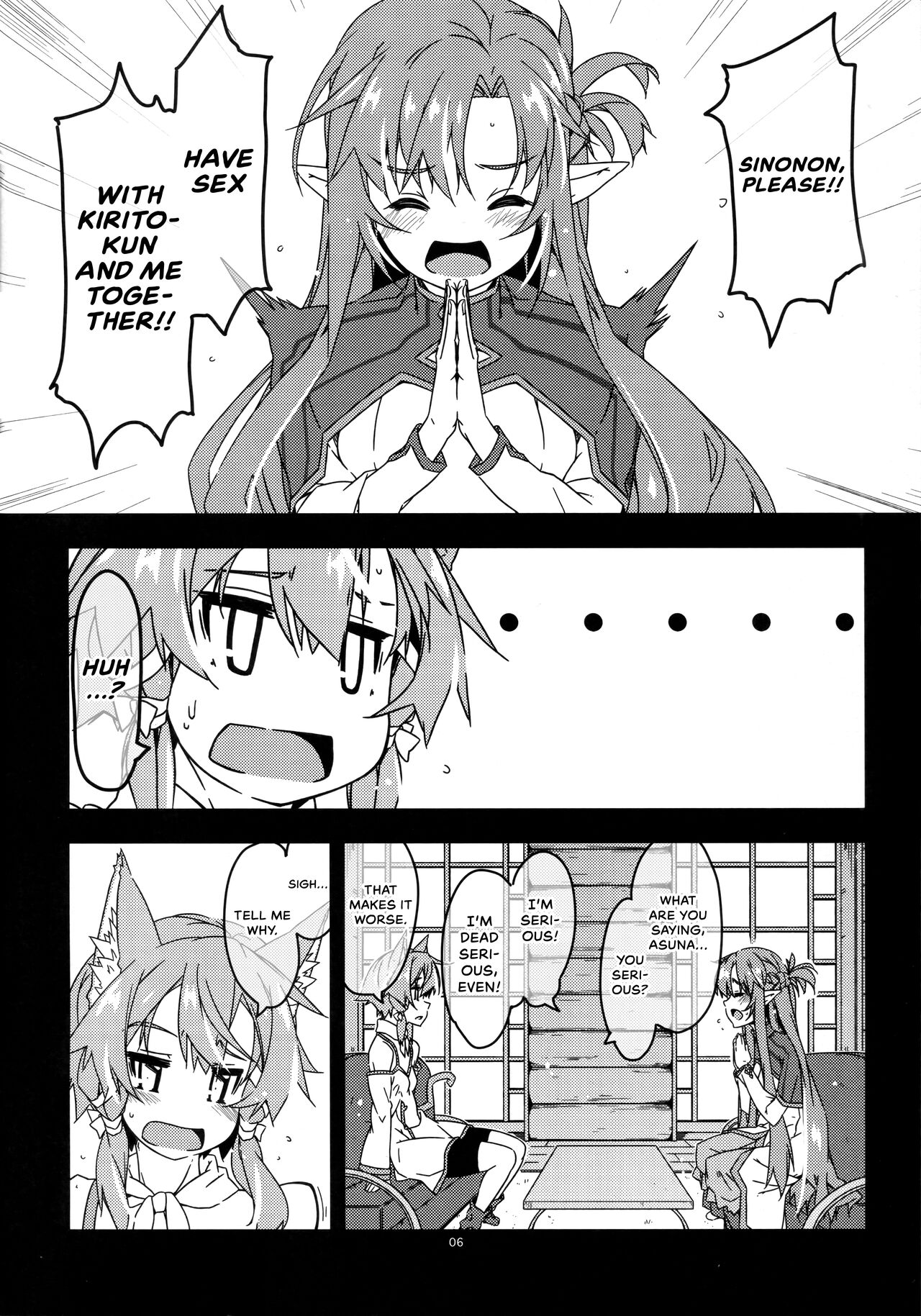 Asuna Kounin de SeFri ni Natta Sinonon Daishouri | A Big Victory for Sinonon After She Becomes Asuna Approved Sex Friend page 5 full