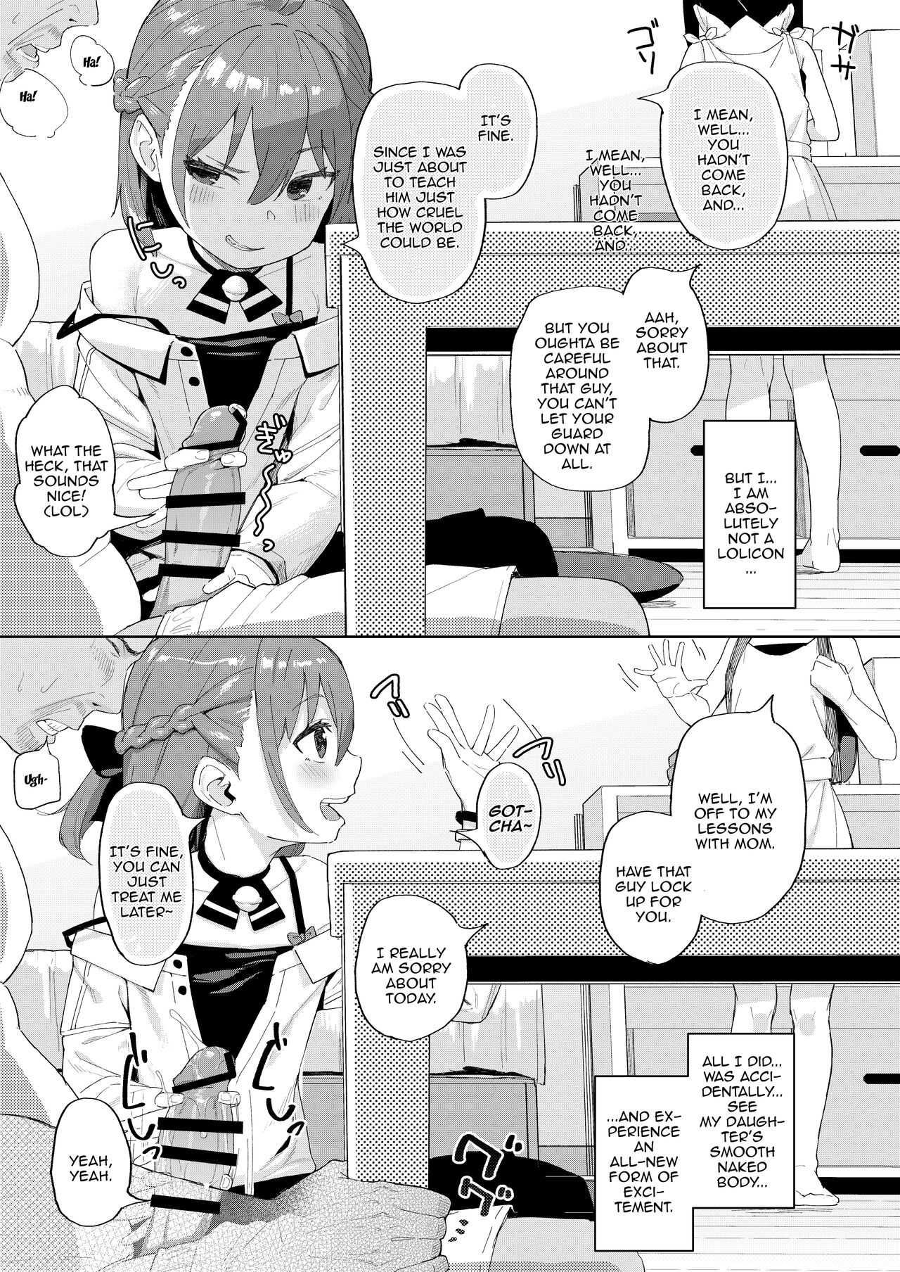 Musume no Tomodachi no Mesugaki ni Okasaremashita | I Got Raped By My Daughter's Slutty Brat Friend page 9 full