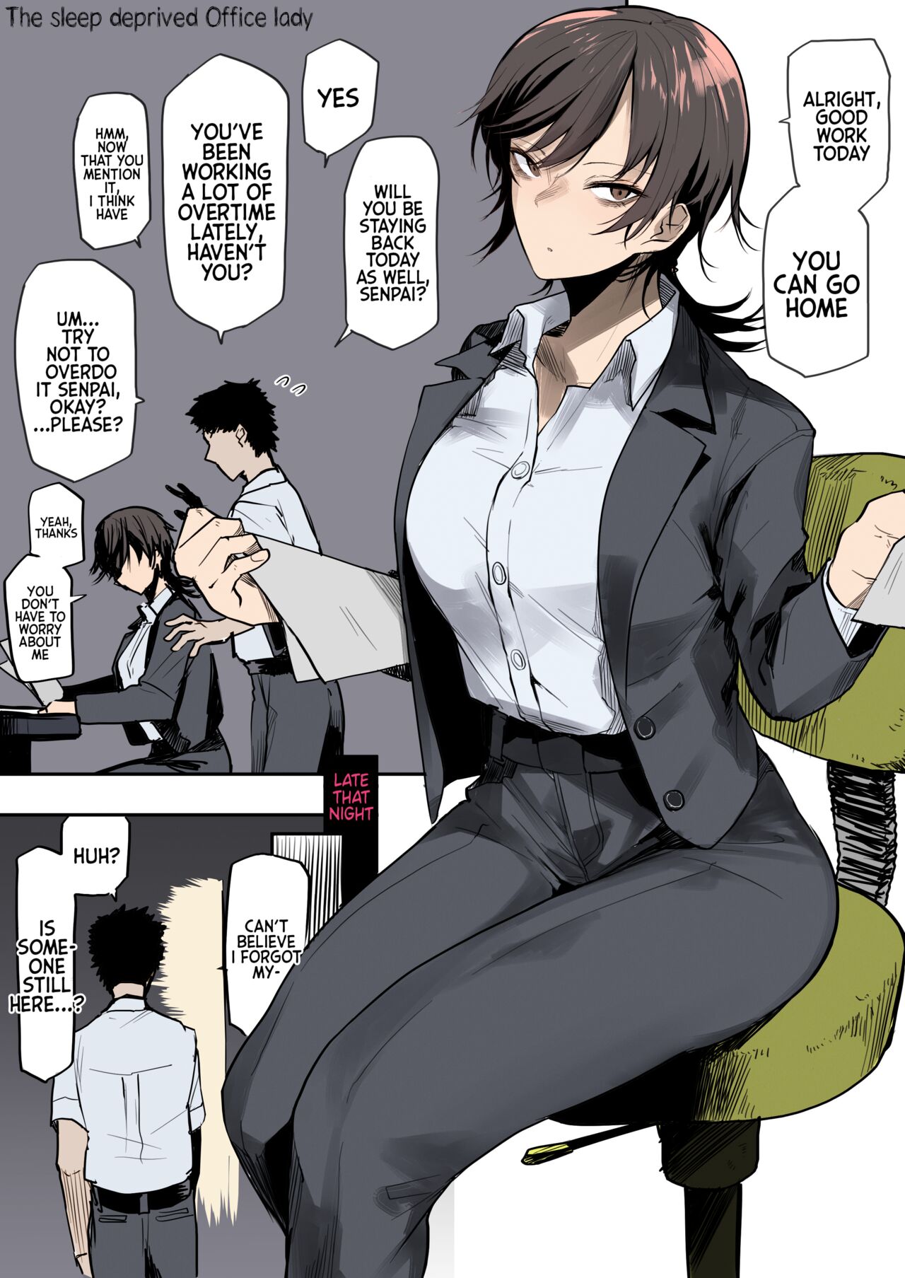 Nebusoku OL Onee-san | The Sleep Deprived Office Lady page 1 full