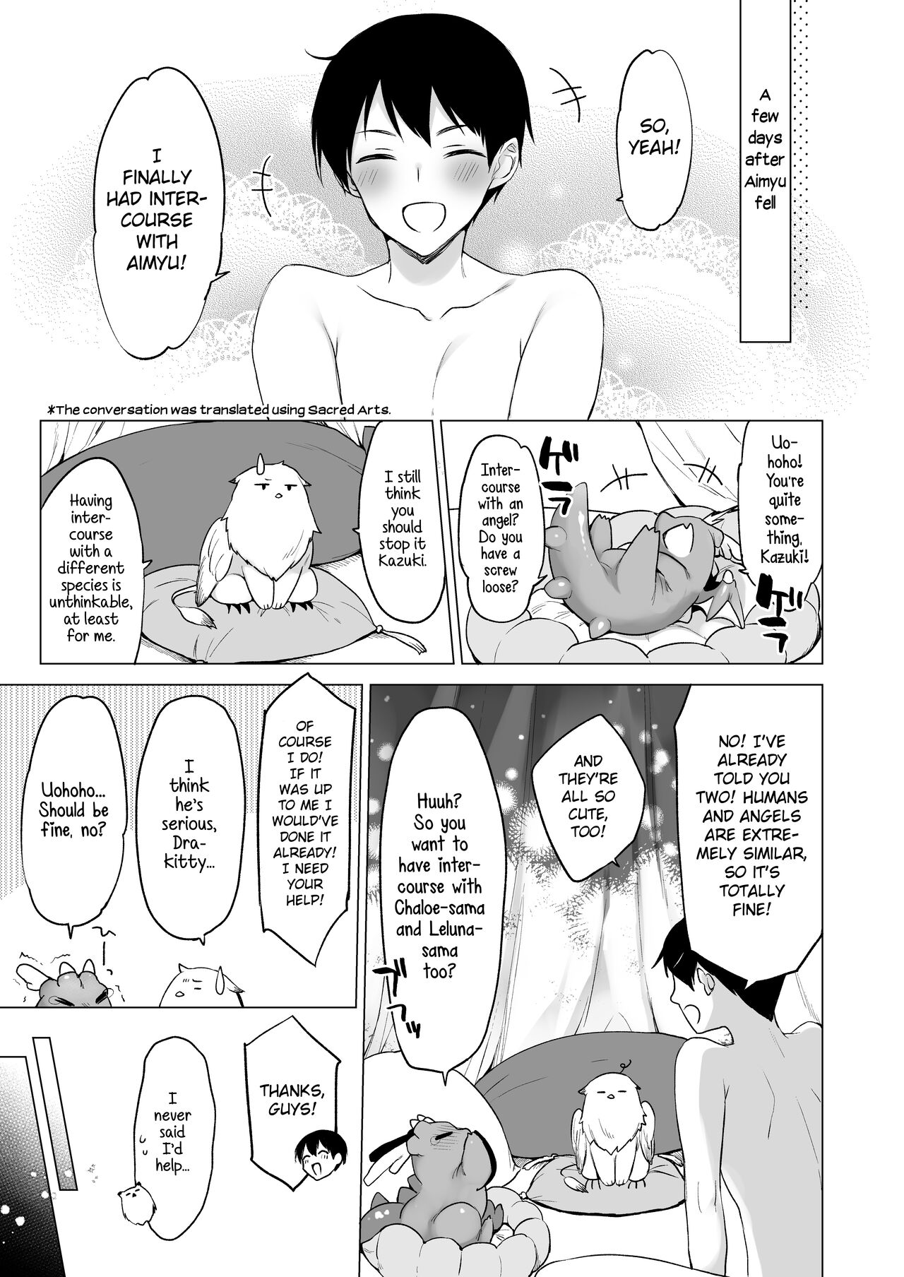 Daten Keikaku 2 -Mesugaki Tenshi o Wakarasete Otosu-  | Fallen Plan 2 -Teaching the Bratty Angel a Lesson as she Falls- page 3 full