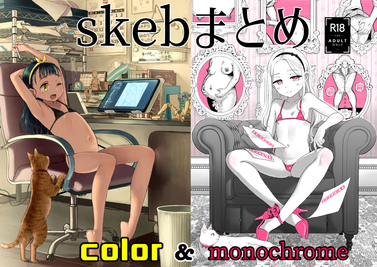 Skeb Matome Color & Monochrome page 1 full