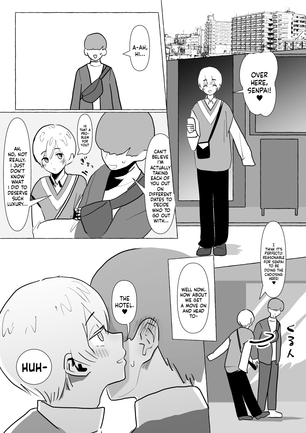 Moshi Futari kara Douji ni Kokuhaku Saretara ~Tsuki-kun Hen~ | Suppose Two People Confessed To You At The Same Time! ~Runa's Bit~ page 4 full