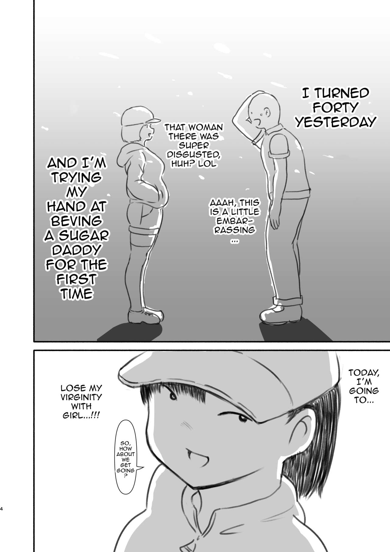 Yotomae no Doutei ga Papakatsu Yattatta. | Before Turning 40 a Virgin Became a Sugar Daddy. page 3 full