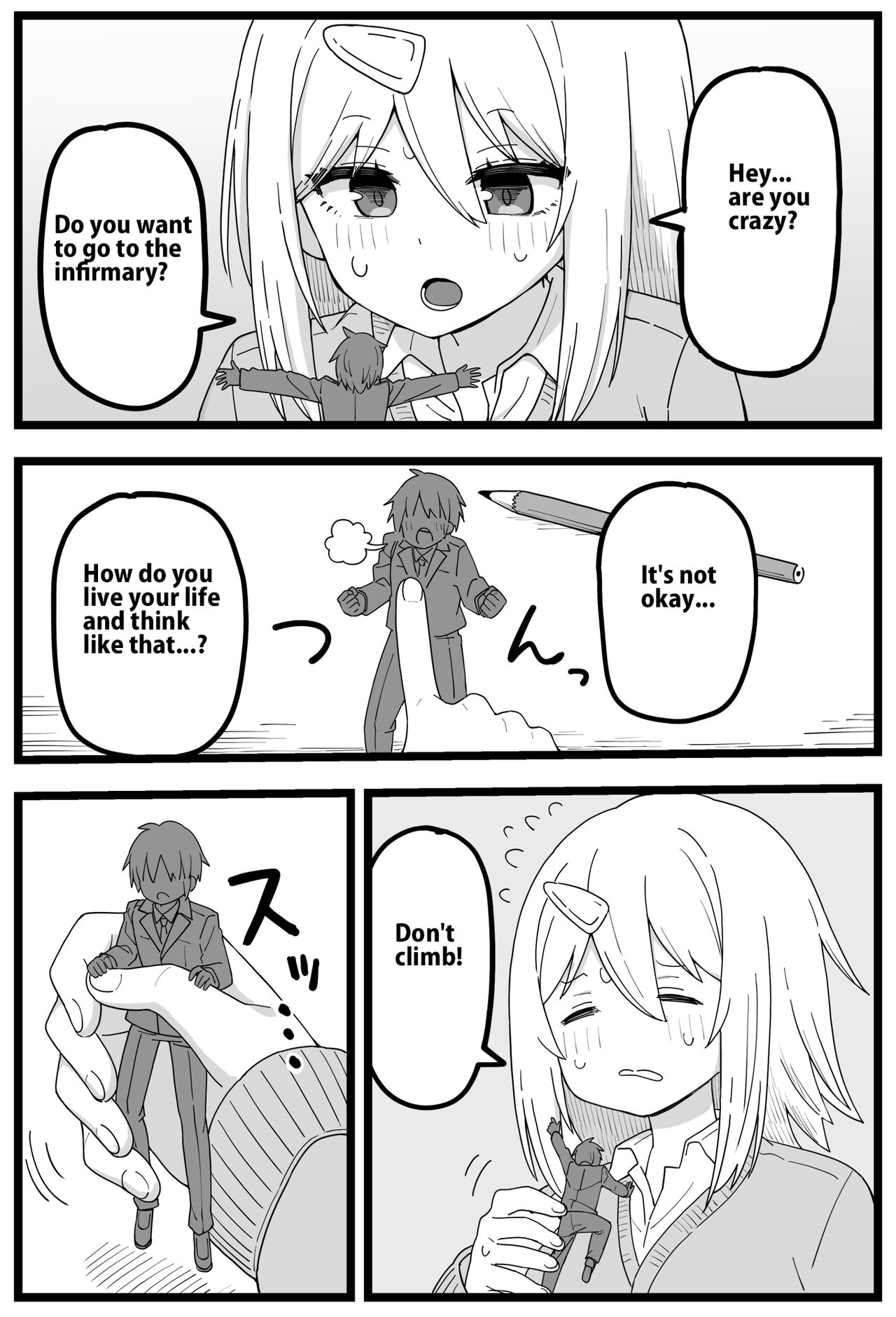 Doushitemo Onnanoko ni Taberaretai Manga | Manga - He really wants to be eaten by a girl page 2 full
