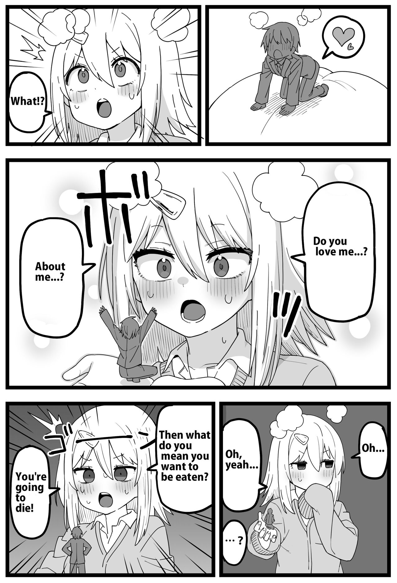 Doushitemo Onnanoko ni Taberaretai Manga | Manga - He really wants to be eaten by a girl page 4 full