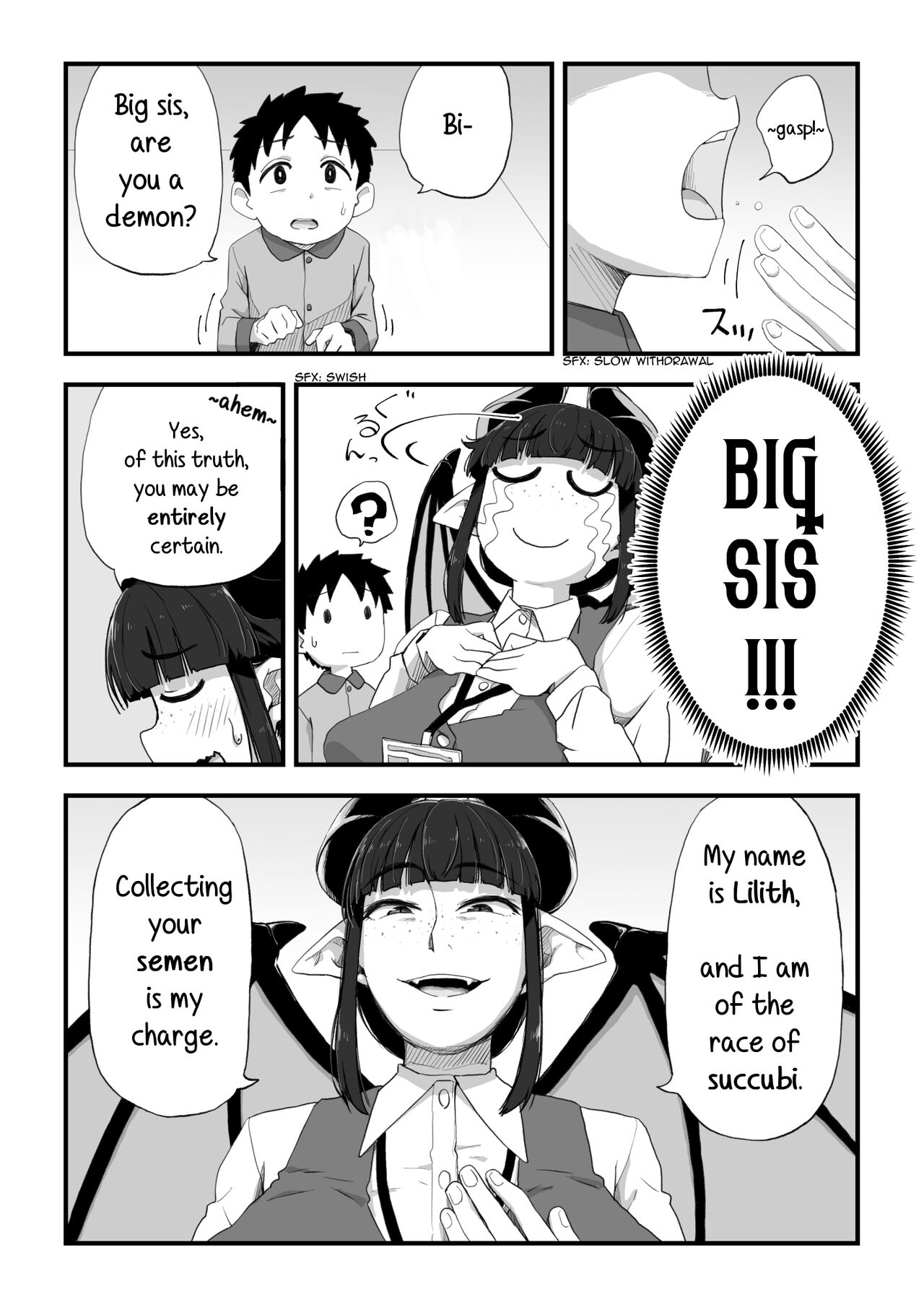 Jimi Succubus-san ~ Shotacon Mojyo Succubus Hajimete no Sakusei Gyoumu ~ | Plain Miss Succubus ~a dorky shotacon succubus makes her first collection~ page 10 full