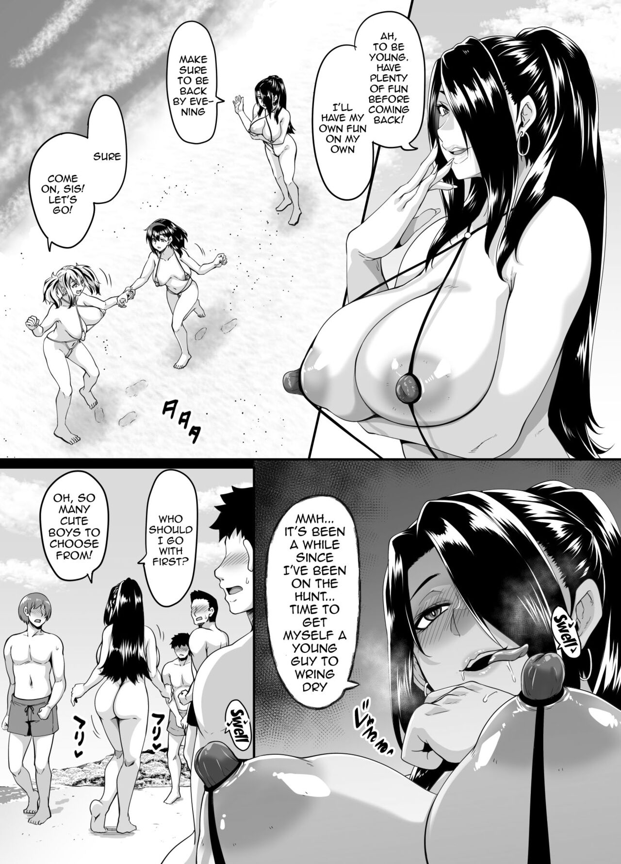 Kazoku Ryokou wa Yarimoku Beach de Sex Zanmai ~Onee-chan Hen~ | Going On a Family Vacation To The Beach Turns To Casual sex ~Onee-chan Edition~ page 5 full