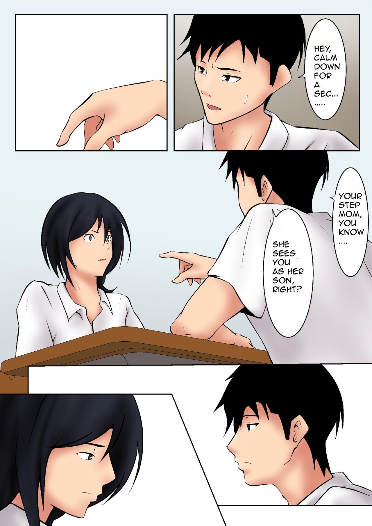 Okaa-san ga Boku no Tomodachi ni... | My Step Mom and My Best Friend page 8 full