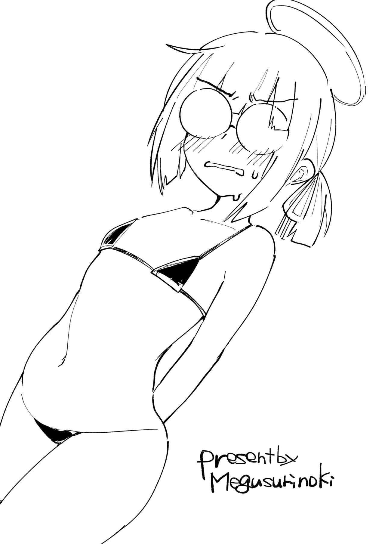 Milllenium Mob Megane-chan no Micro Bikini Hon page 8 full