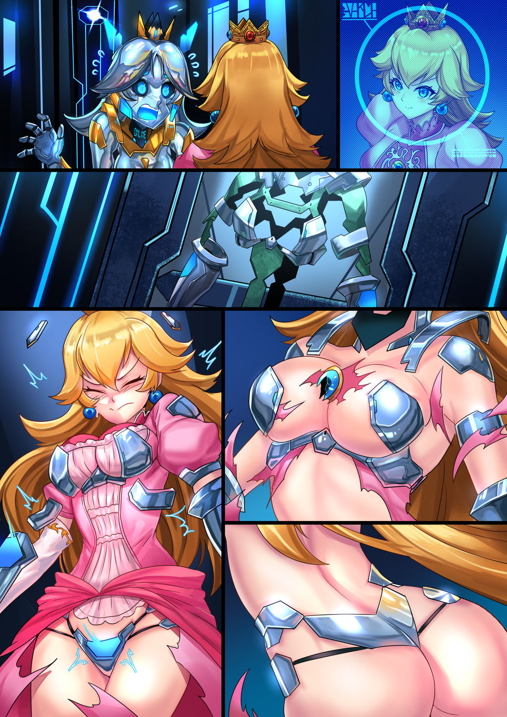 Princess Peach Robot Transformation page 2 full