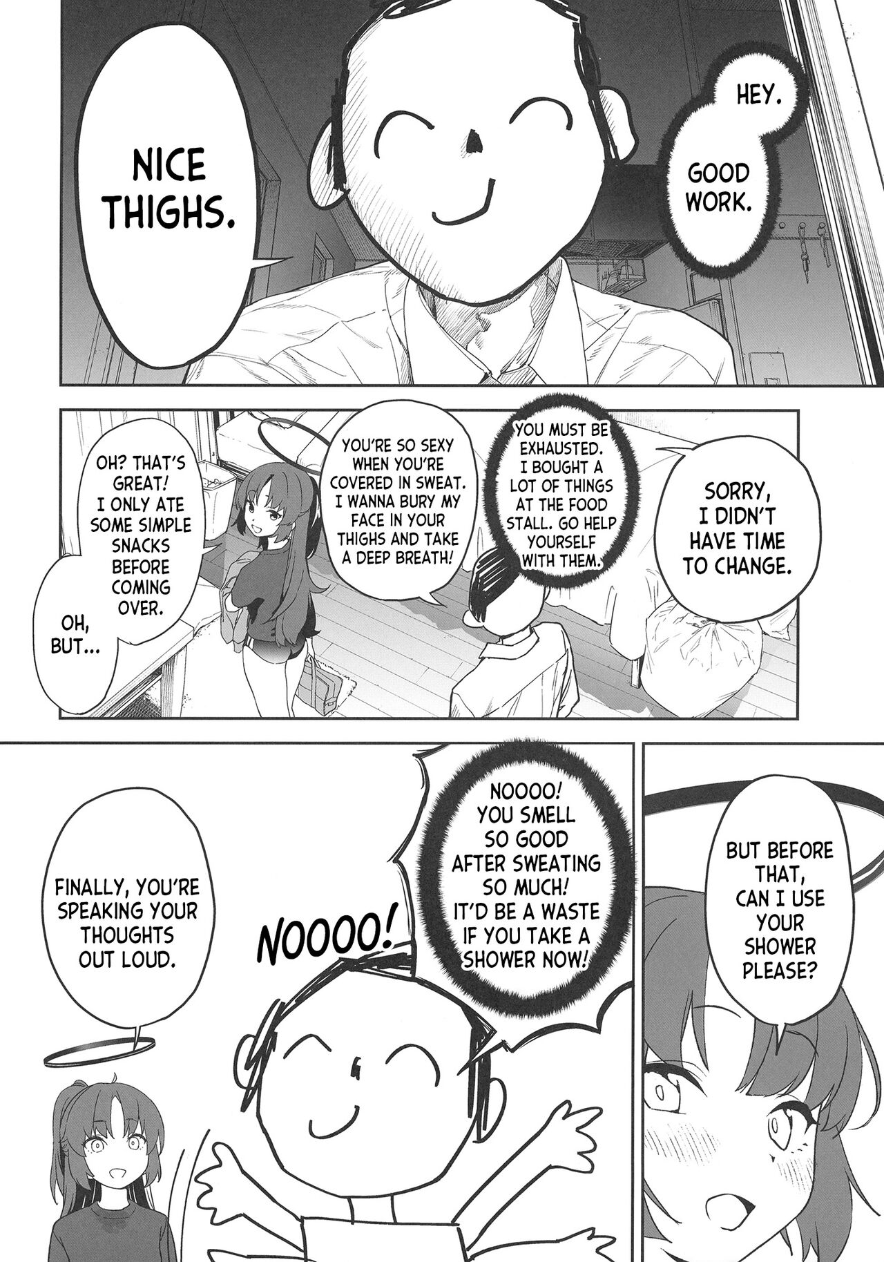 Shimi Ase Yuuka no Mure Momo Manko page 4 full