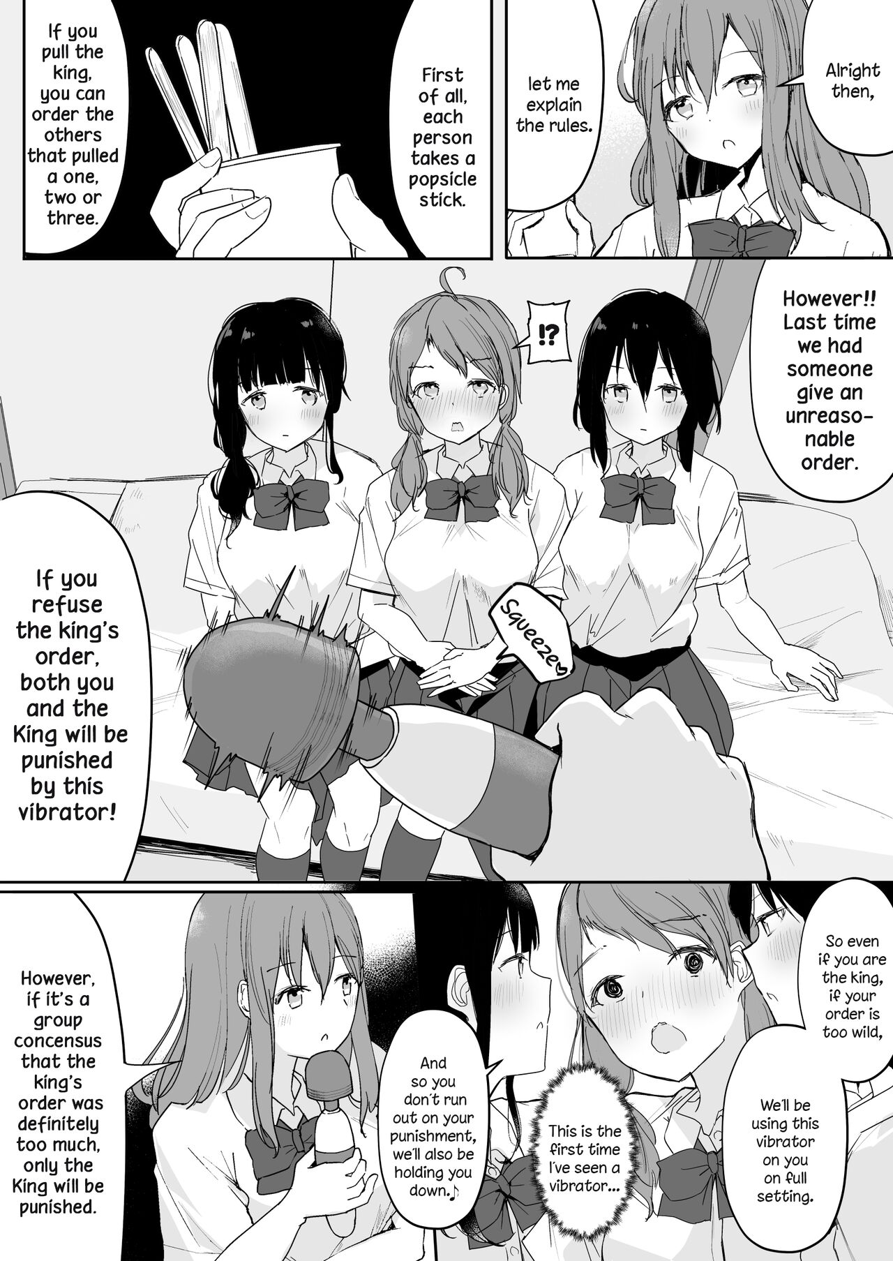 Yuri Zuki Joshi ga Nandemoari no Ousama Game Yatta Kekka... page 9 full
