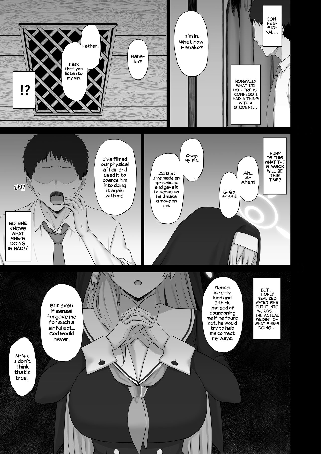 Roshutsu Shoujo to Zange Ana | The Exhibitionist and the Confessional page 10 full
