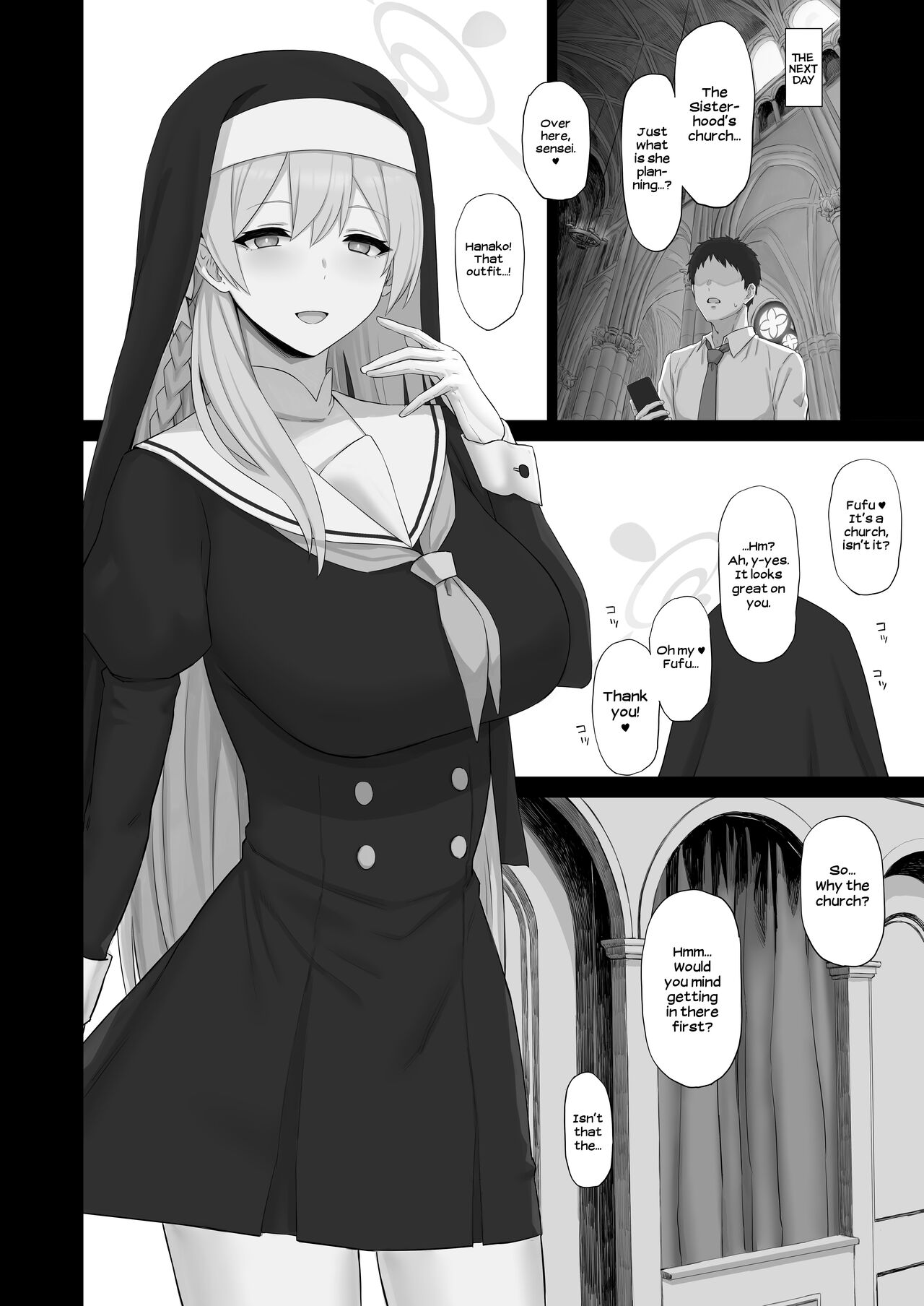 Roshutsu Shoujo to Zange Ana | The Exhibitionist and the Confessional page 9 full