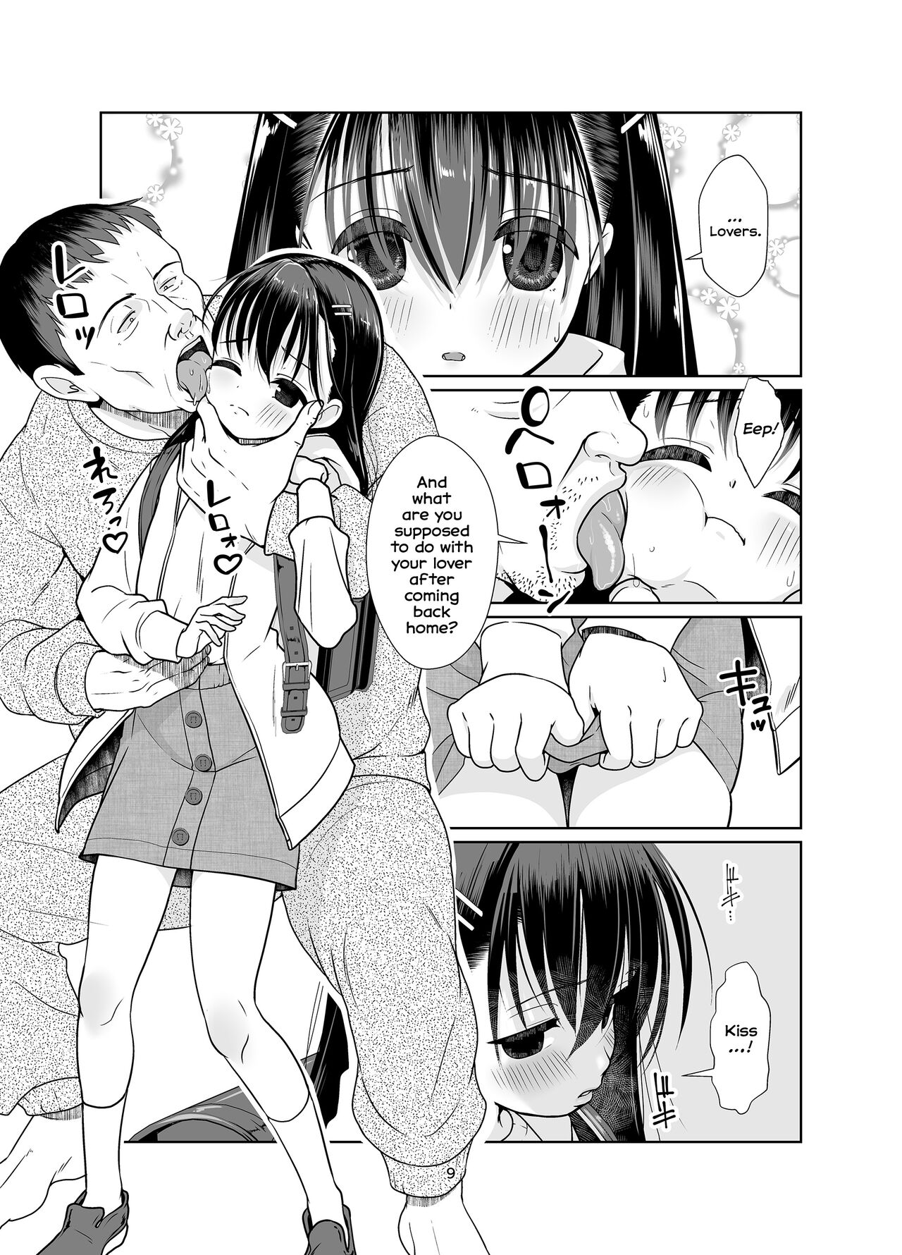 Kenryoku Kakusa Lovers Lolicon no Koibito ni Natta 9-saiji | Uneven Tendency: The case of the nine-year-old and her lolicon lover! page 9 full
