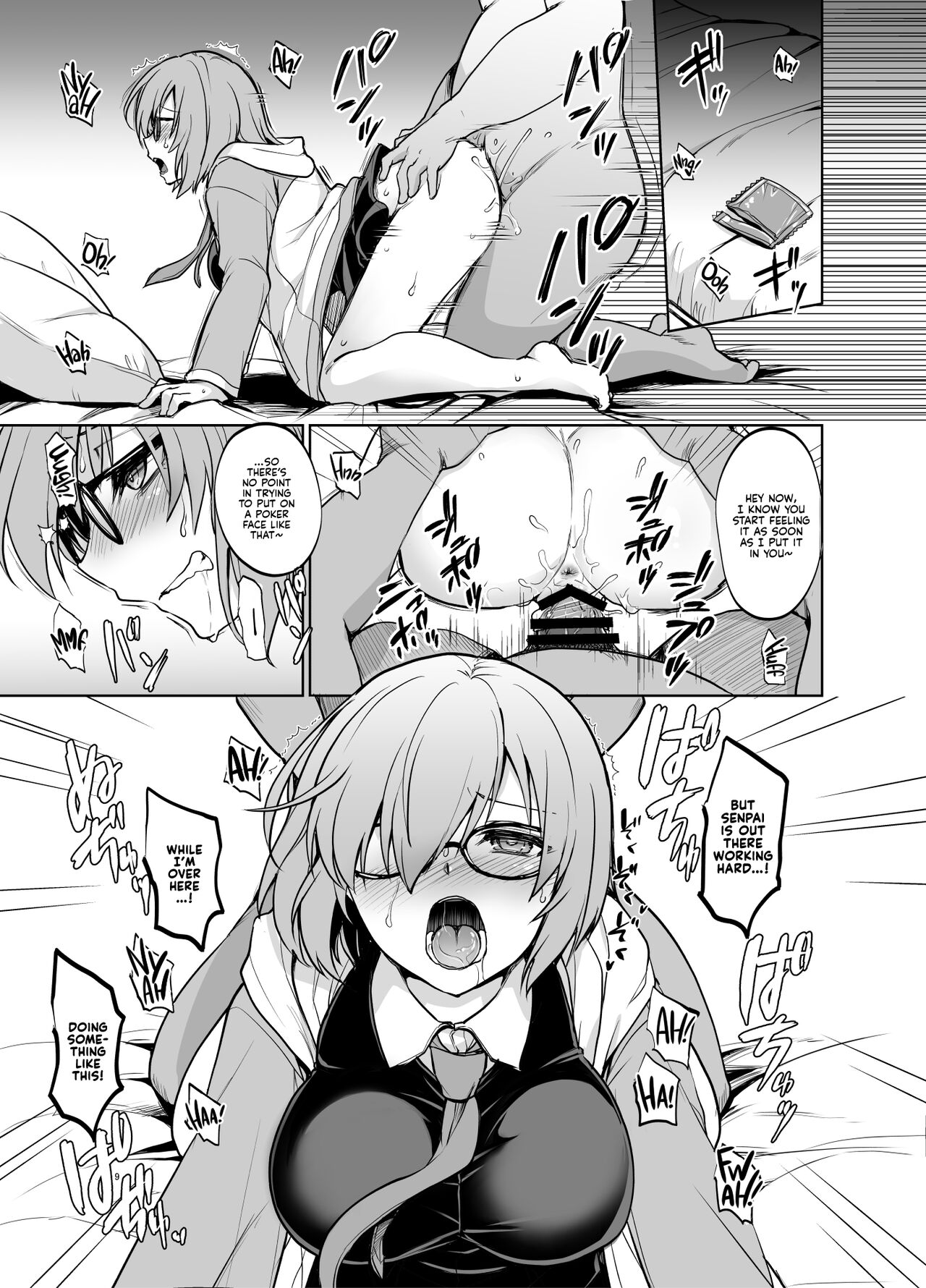 Senpai ga Rayshift Chuu Dake Kankei o Sematte Kuru Seiyoku Ousei na Chaldea Shokuin Oji-san to Mash page 8 full