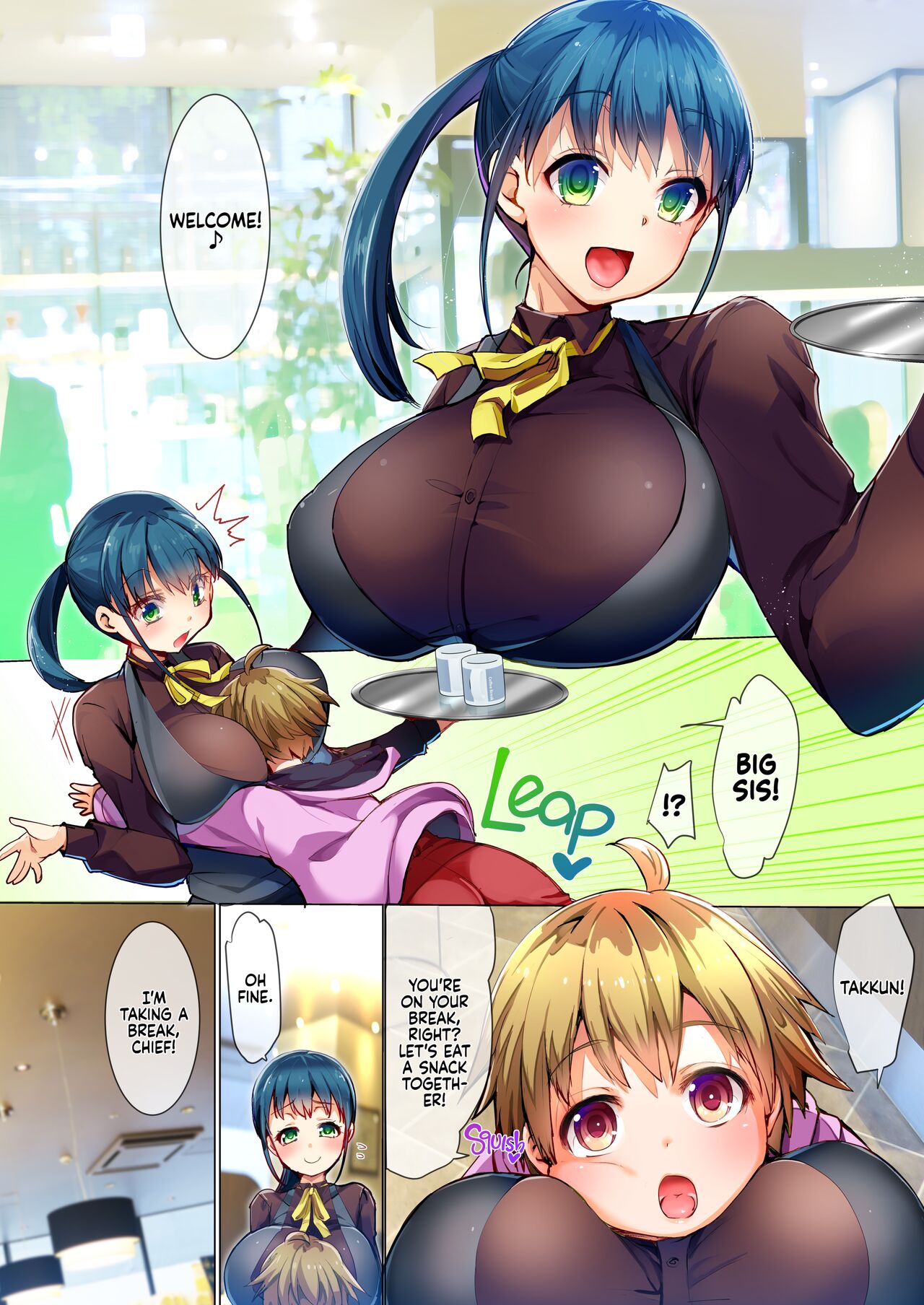 Kyonyuu no Onee-chan wa Suki desu ka? VIER | Do You Like Big Sis' Big Tits? VIER page 2 full