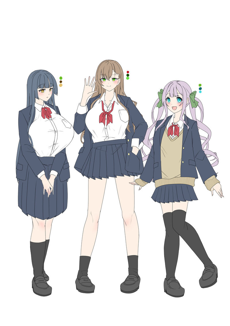 Continuation amd character model sheets of "The Ability to Dye Relationships" page 5 full