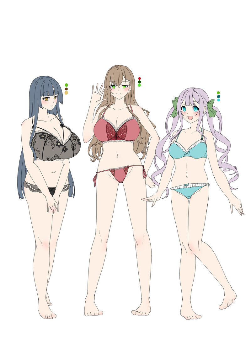 Continuation amd character model sheets of "The Ability to Dye Relationships" page 6 full