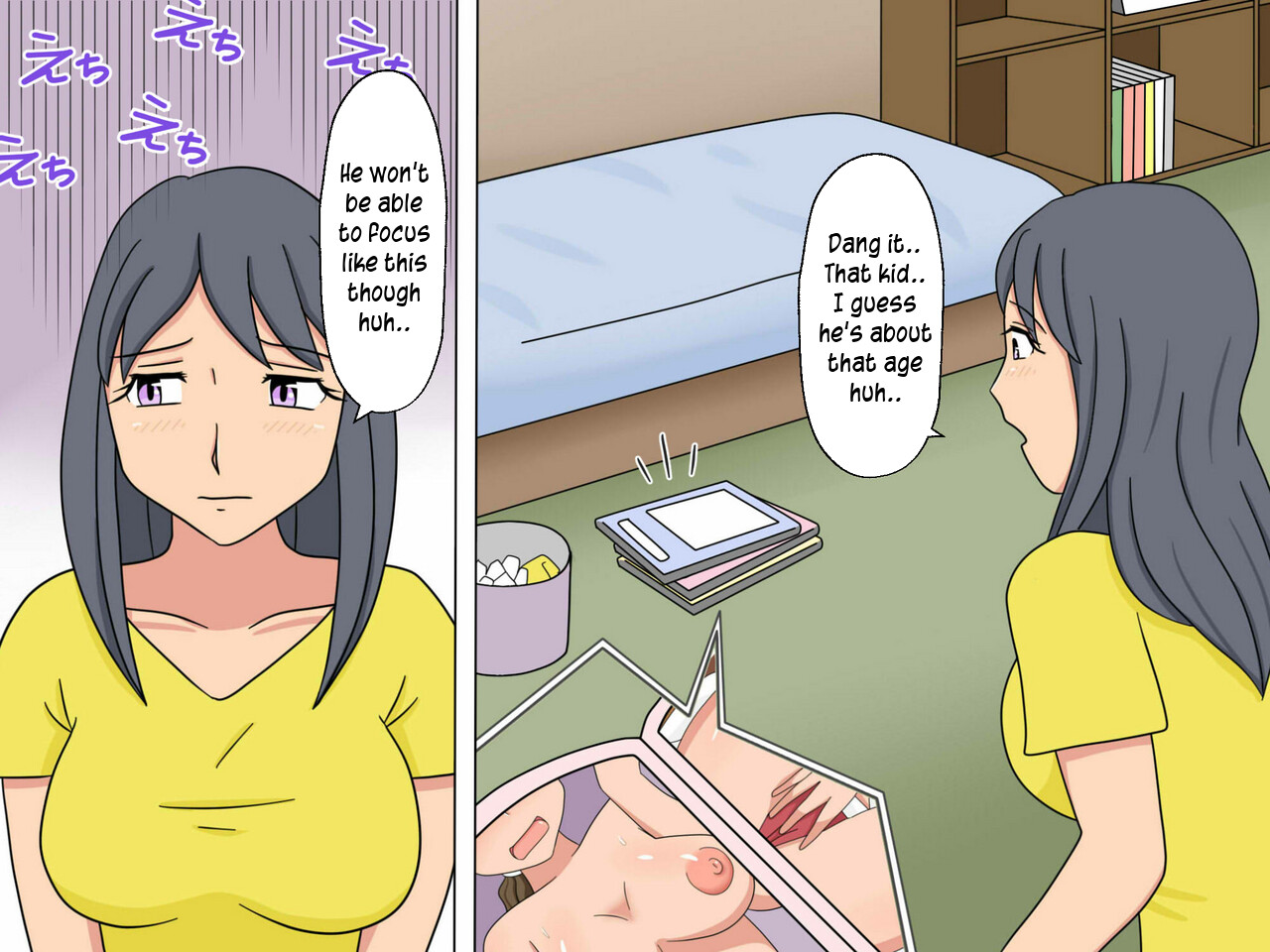 Benkyou yori mo Mama to no Sex ga Daiji | Sex with mommy is more important than studying page 2 full