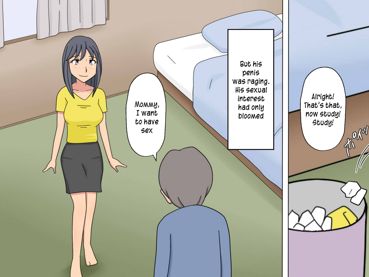 Benkyou yori mo Mama to no Sex ga Daiji | Sex with mommy is more important than studying page 9 full