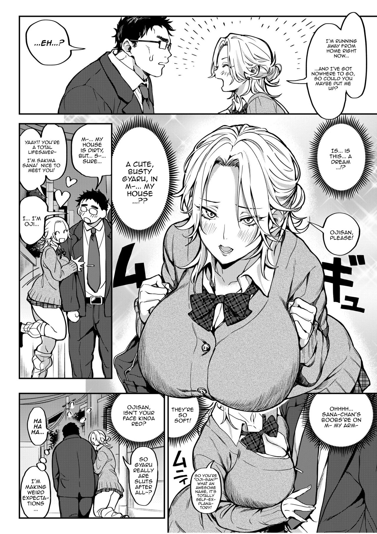 Oji-san, Tada de Namahame Ii yo... ~Iede Gal no Oshikake SEX~ | Old Man, You Can Stick It In Me Raw For Free... Forced Sex With A Runaway Girl page 4 full