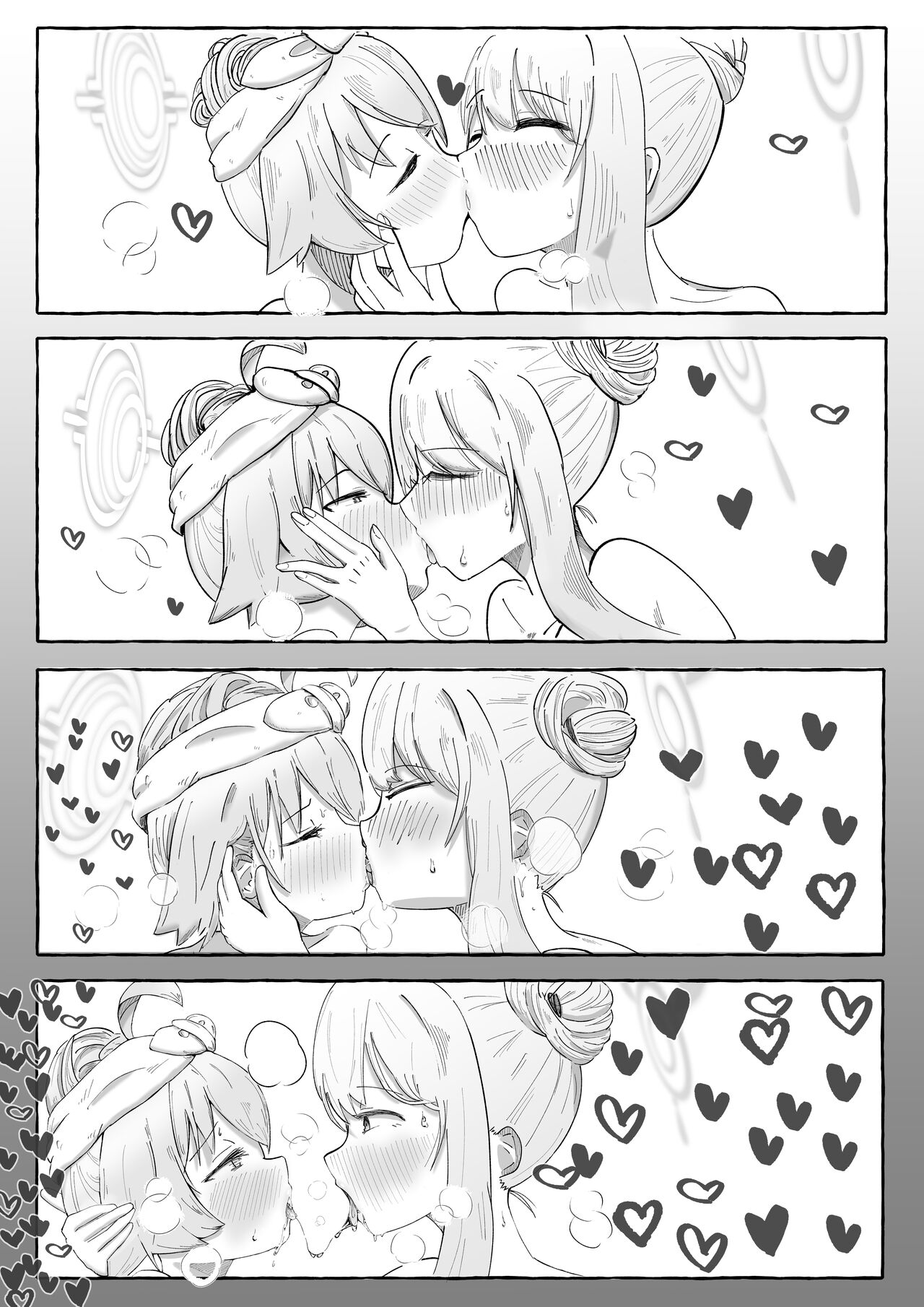 NonoHoshi Icha Love Yuri Ecchi Silent Manga page 3 full
