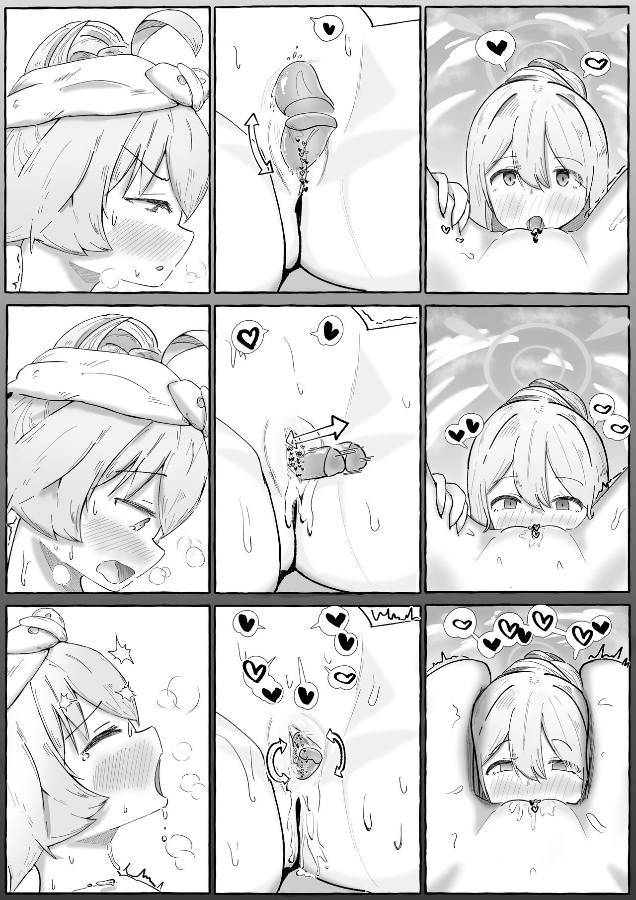 NonoHoshi Icha Love Yuri Ecchi Silent Manga page 6 full