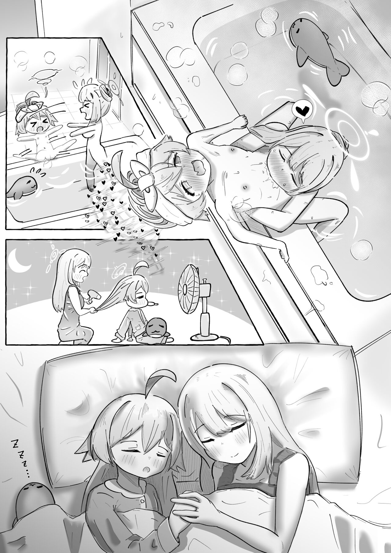 NonoHoshi Icha Love Yuri Ecchi Silent Manga page 7 full