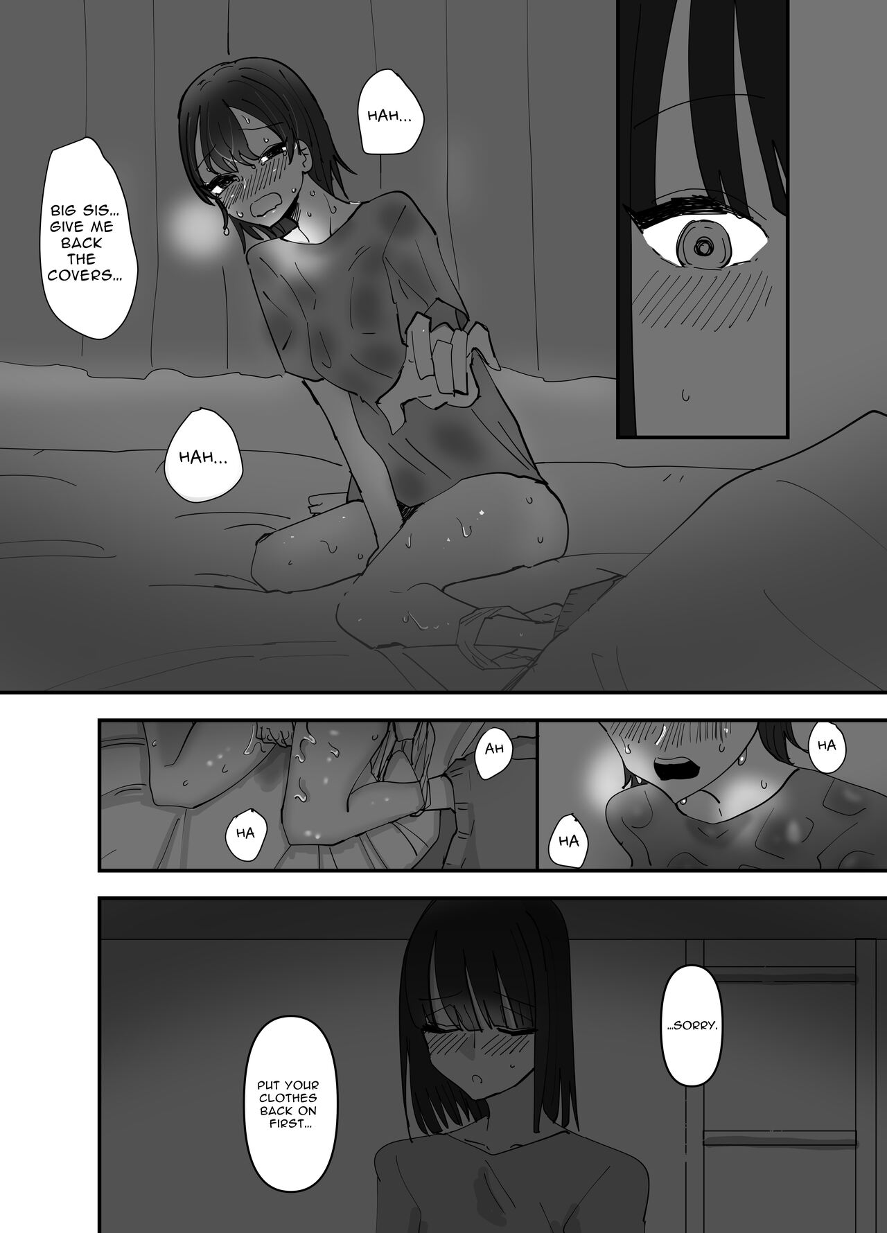 Imouto ga Watashi o Okazu ni Shitate Onanie o Shite ita Hanashi | My Little Sister Was Masturbating To Me page 8 full