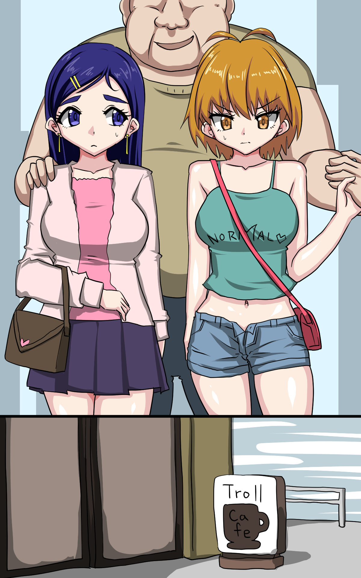 Oji-san, Kissaten de Mesugaki Futari o Wakaraseru www page 10 full