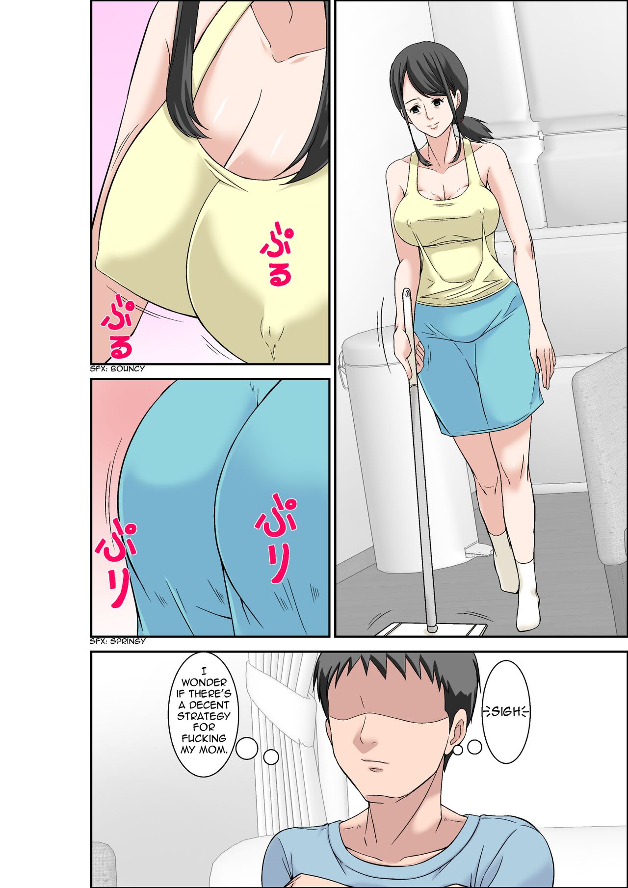 Musuko no Kyokon no Toriko ni Natte Shimatta Chou Binkan Taishitsu no Okaa-san | A Hypersensitive Mom Gets Addicted to Her Son's Big Cock page 2 full