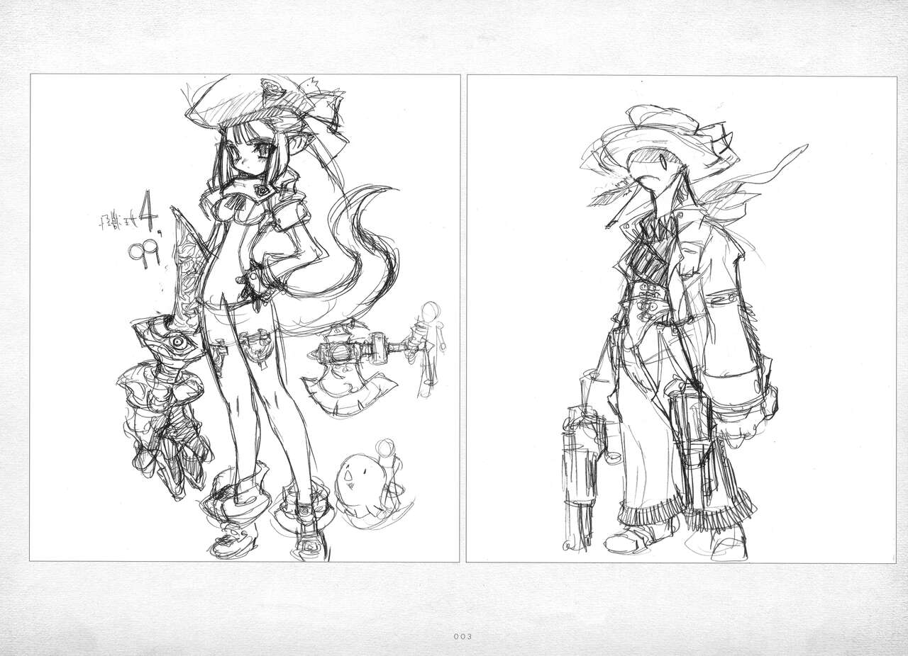 ALICESOFT ORION SCRIBBLES with CROQUIS ULTIMATE EDITION VOL.4 織音計画特別版  ラフ画集 page 4 full