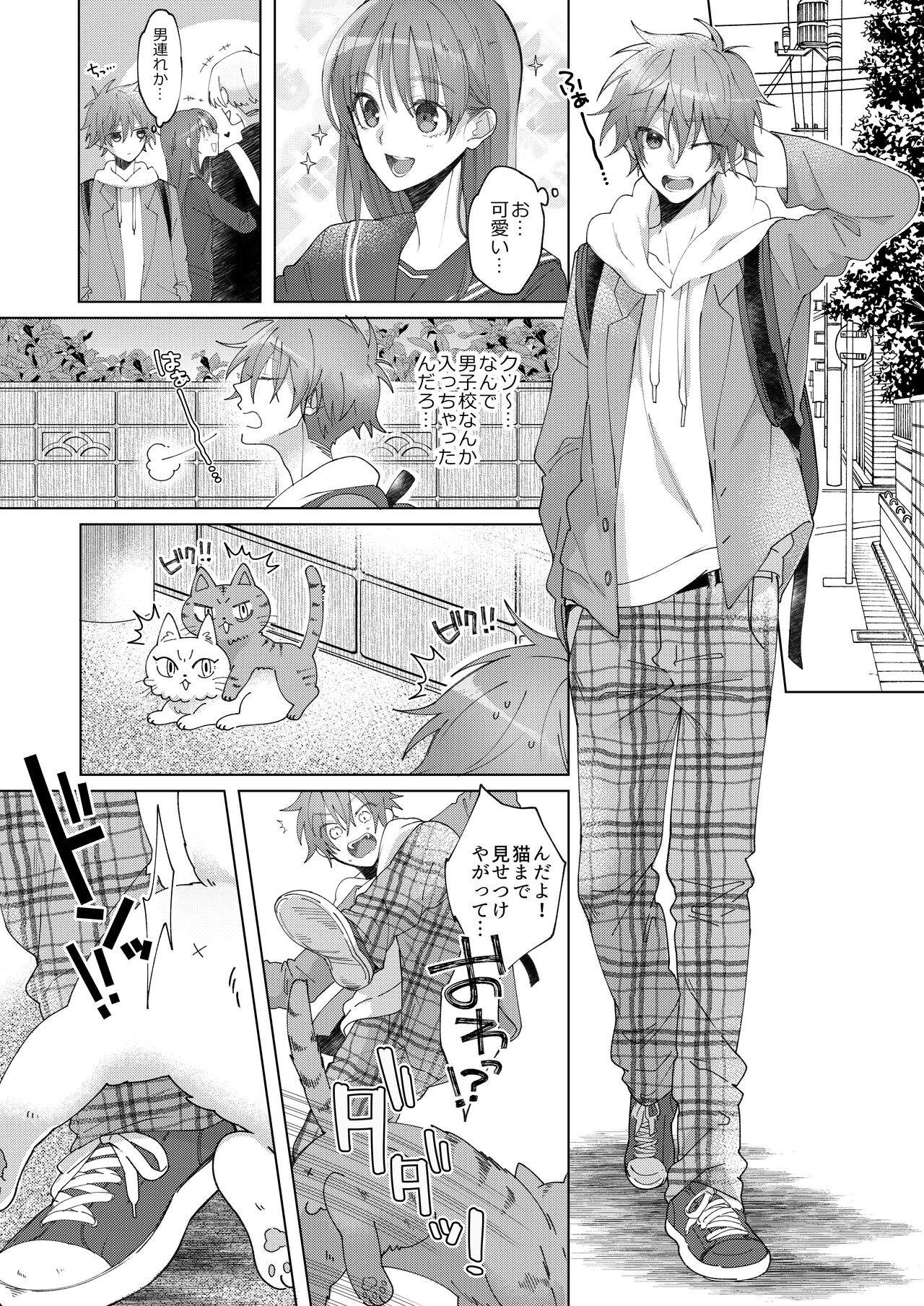 Hatsujyouki no Neko no Yamai ni kakatta Ore ha Otokotomodachi Futari ni Nakadashi sarenai to Naoranai rashiku…！？ page 2 full