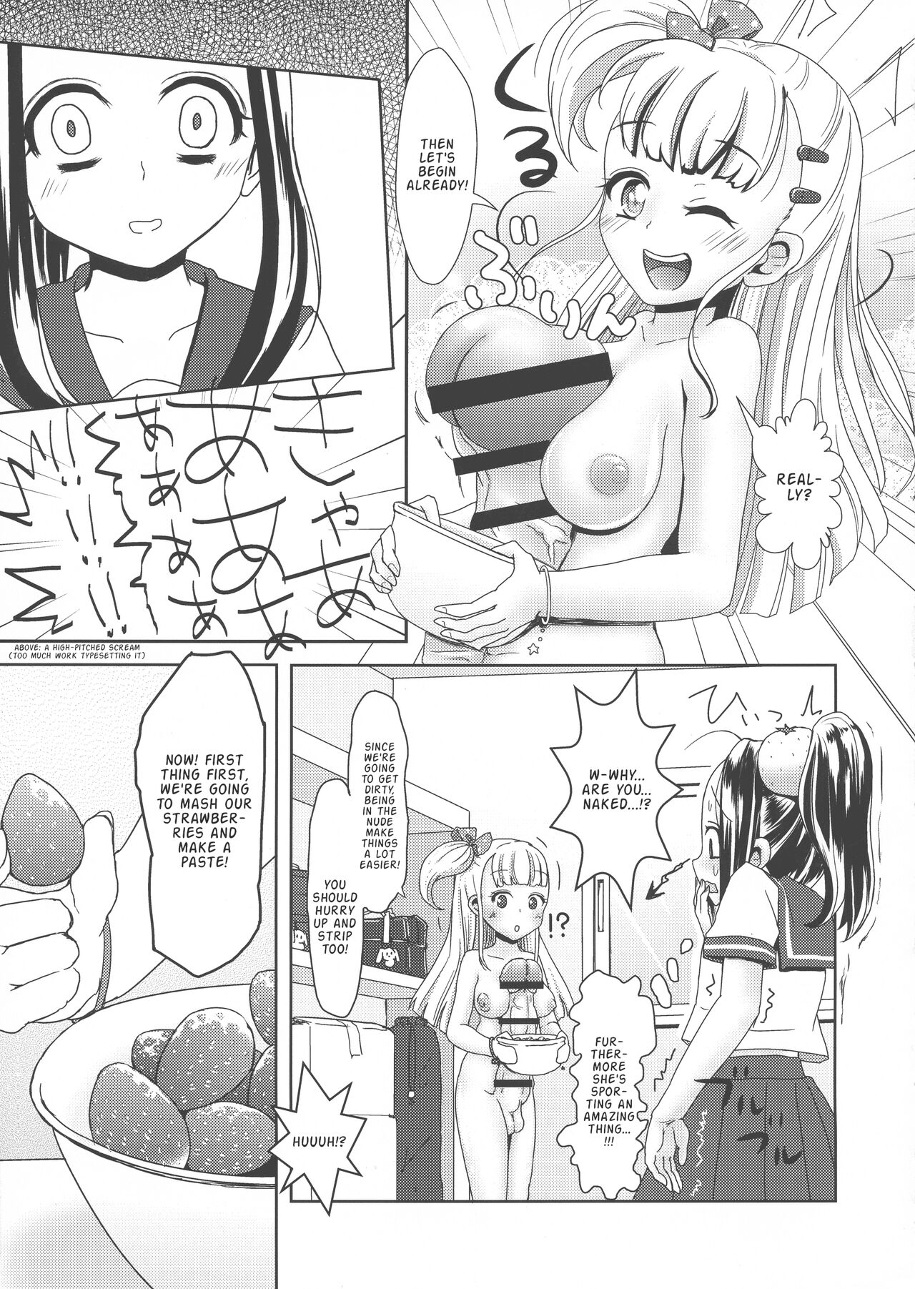 Futanari JK no Ichigo Milk no Tsukurikata | The Futanari High-schooler's Strawberry Milk Recipe page 5 full