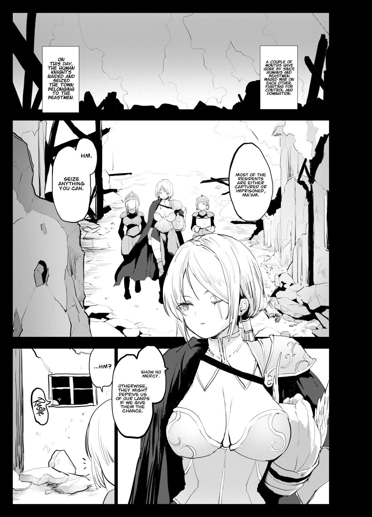 Futanari Onna Kishi ga Youjo o Okasu Ohanashi | The Story About a Futanari Female Knight Who Violates a Young Girl page 1 full