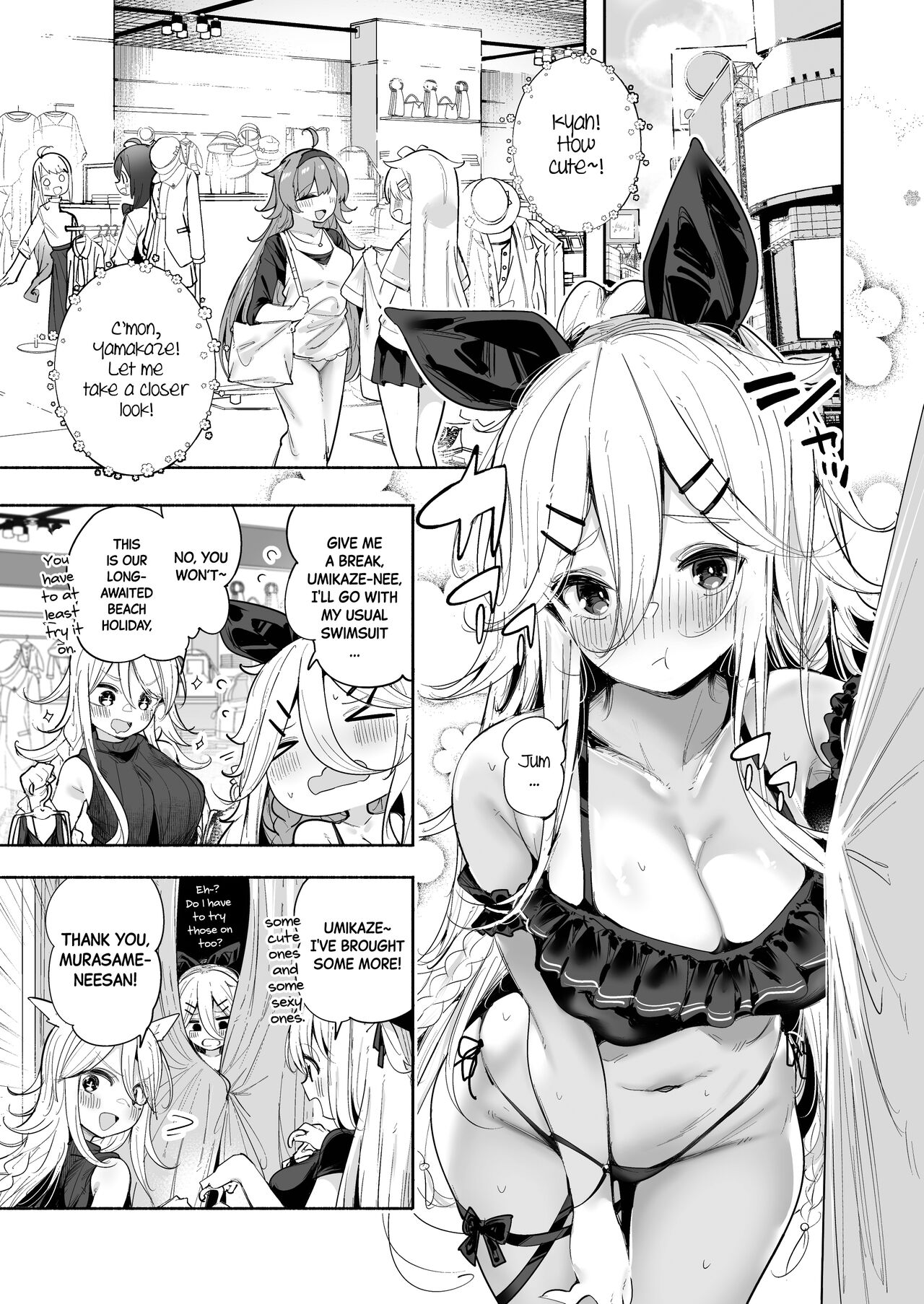 Yamakaze-chan to Private Beach de Yuuwaku Kozukuri Sex | Seductive Baby-making Sex with Yamakaze-chan at a Private Beach page 4 full