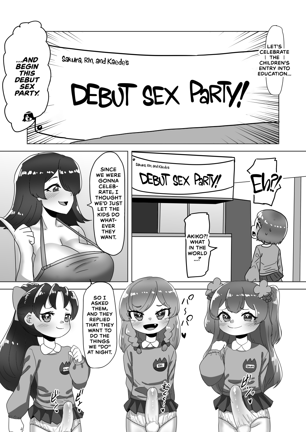 Otokonoko Papa to Futanari Kazoku no Dairankou Party! page 8 full