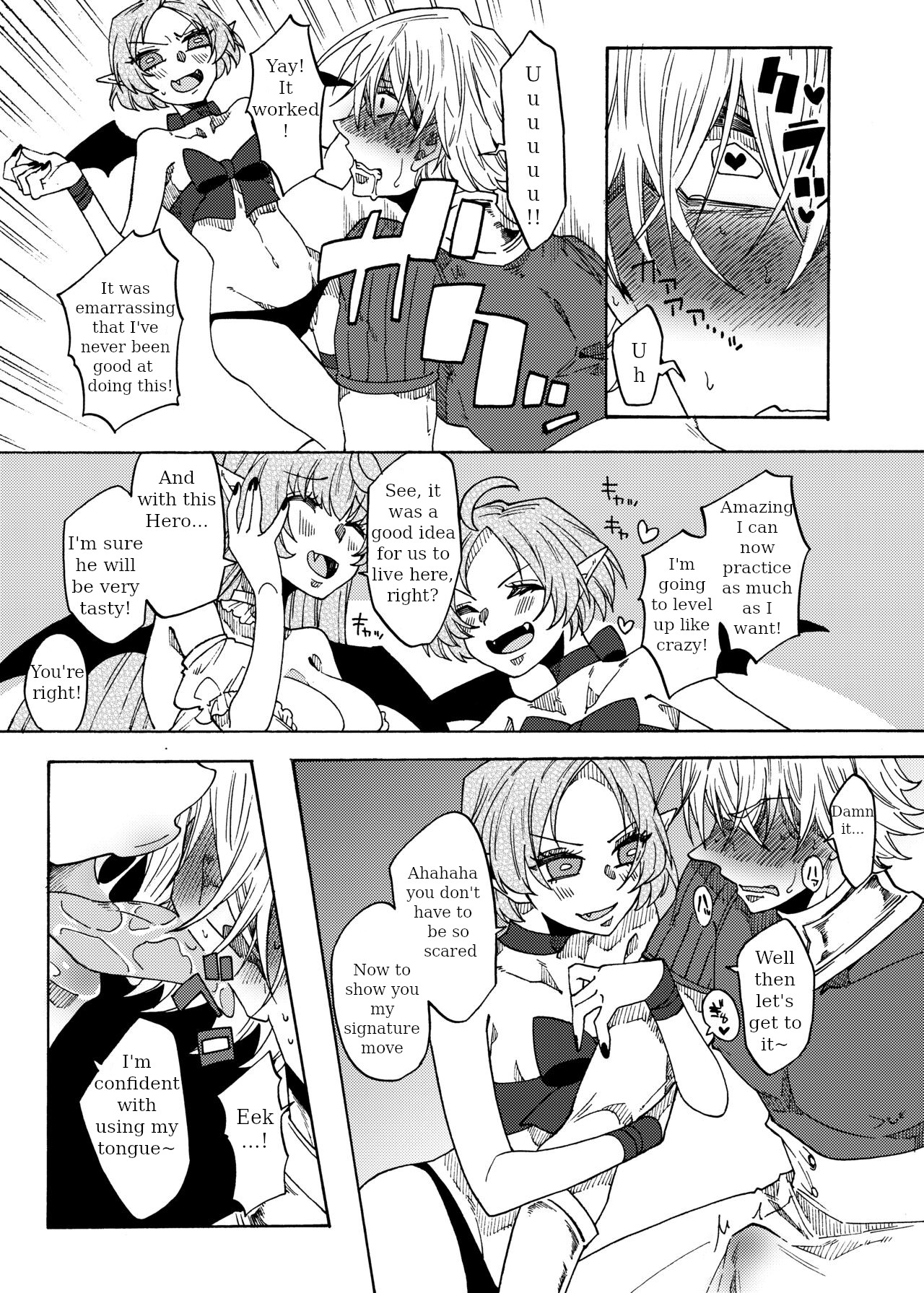 Saikyou Yuusha ga Zako Succubus Shimai no Seieki Server ni naru Hanashi! page 10 full