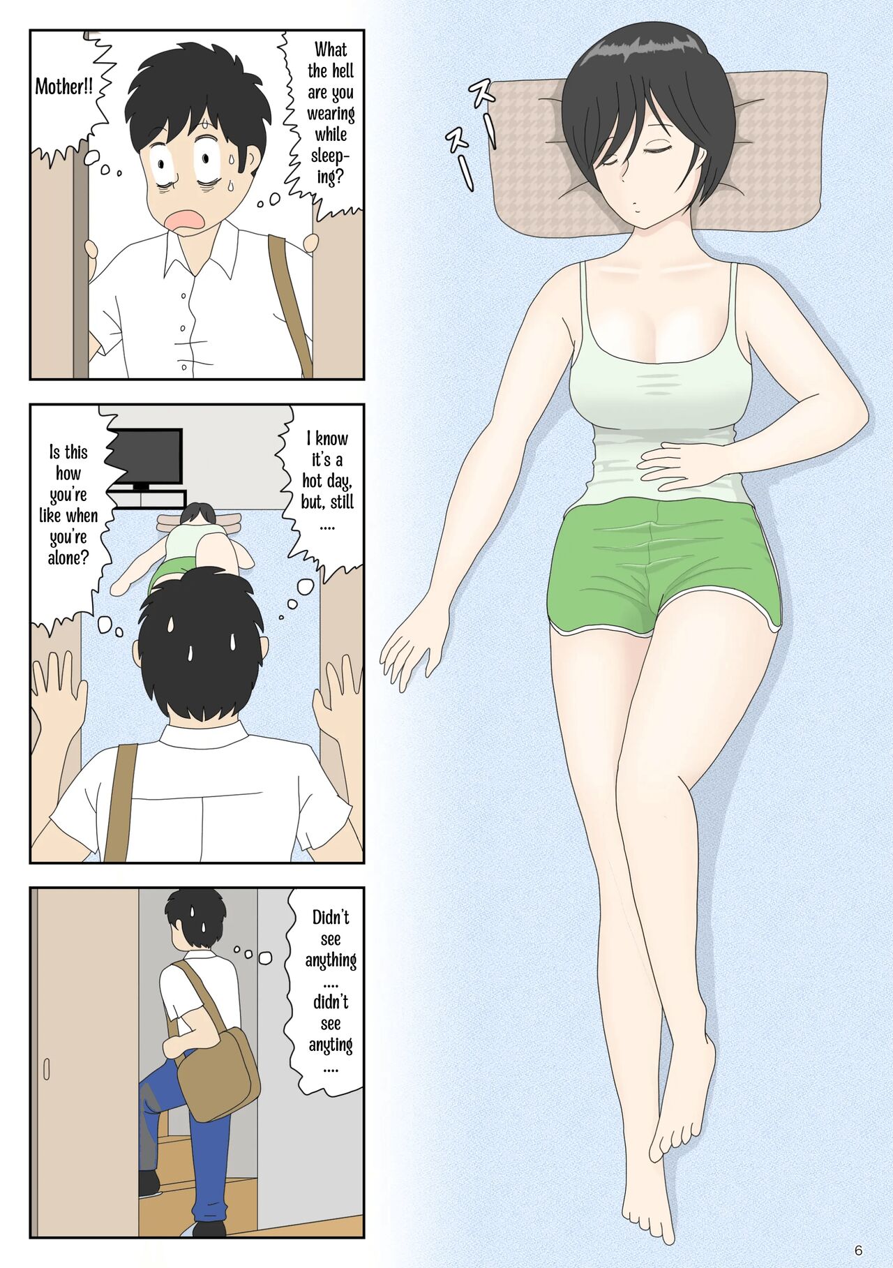 Onaneta Kaa-san 2 ~Otto no Yoko de~ | Masturbating to Mom ~Beside Her Husband~ page 6 full