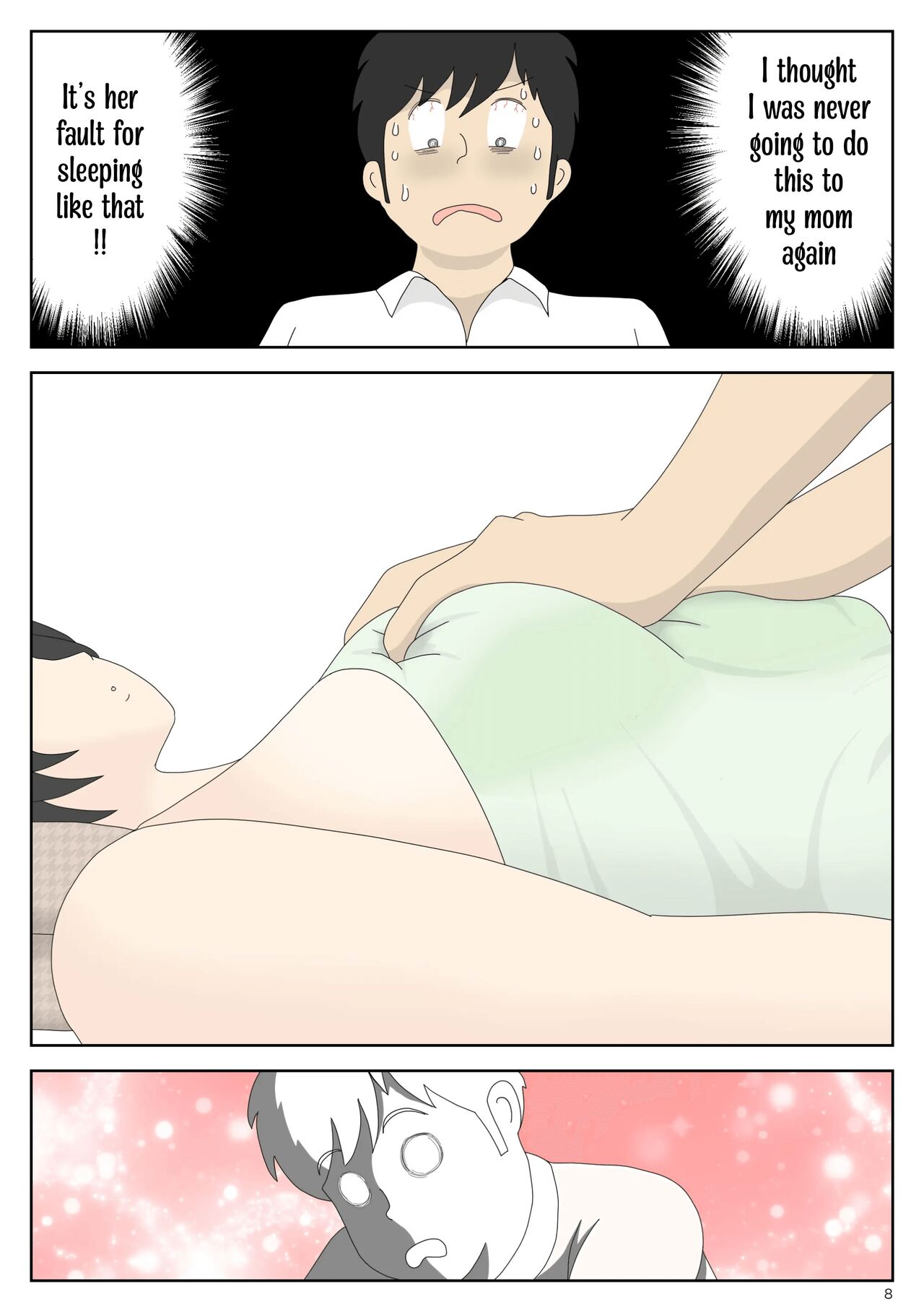 Onaneta Kaa-san 2 ~Otto no Yoko de~ | Masturbating to Mom ~Beside Her Husband~ page 8 full