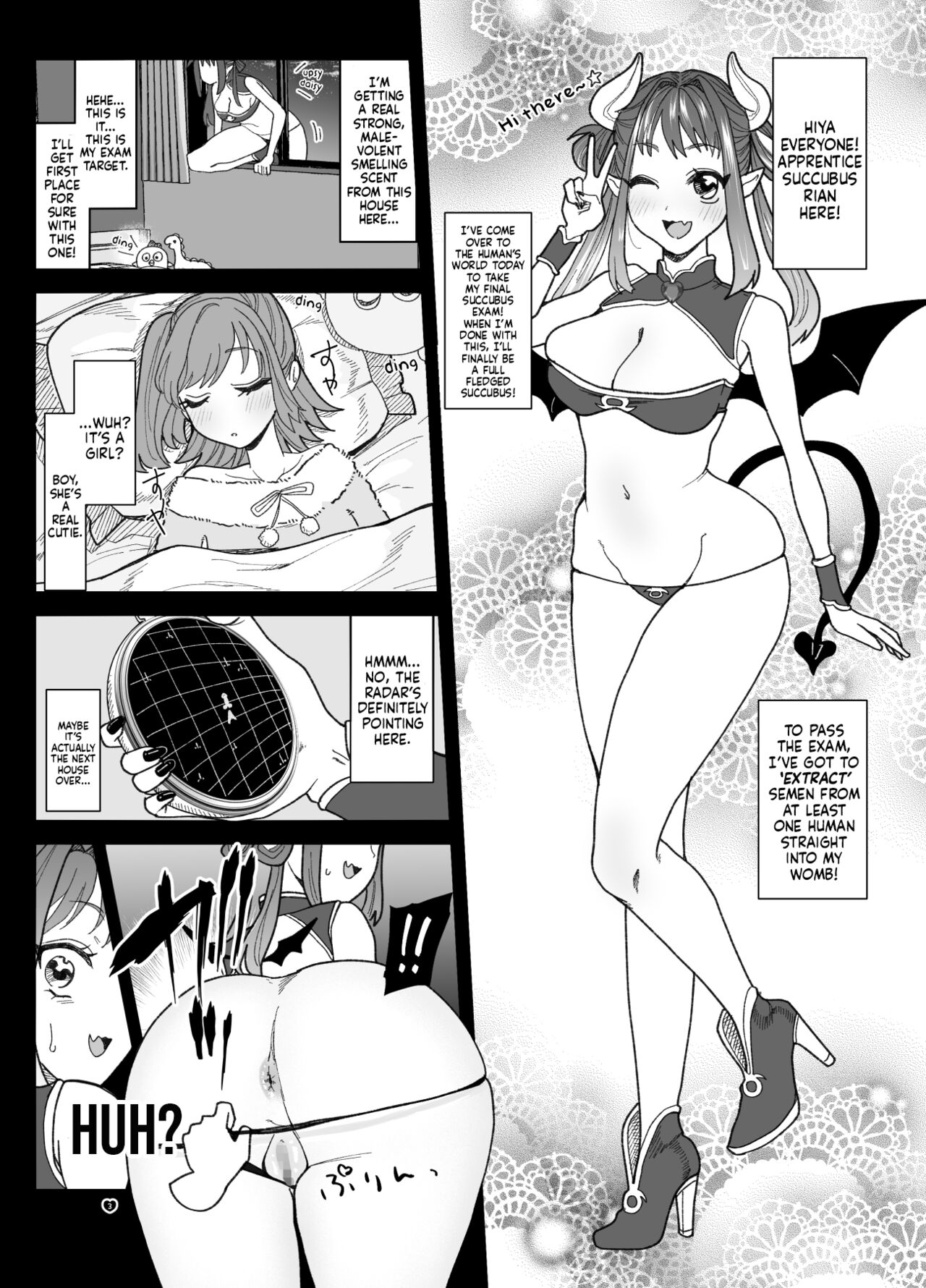 Shinjin Succubus wa Futanari Chinpo ni Daihaiboku | The Newbie Succubus Suffers A Crushing Defeat To A Futanari Dick page 3 full