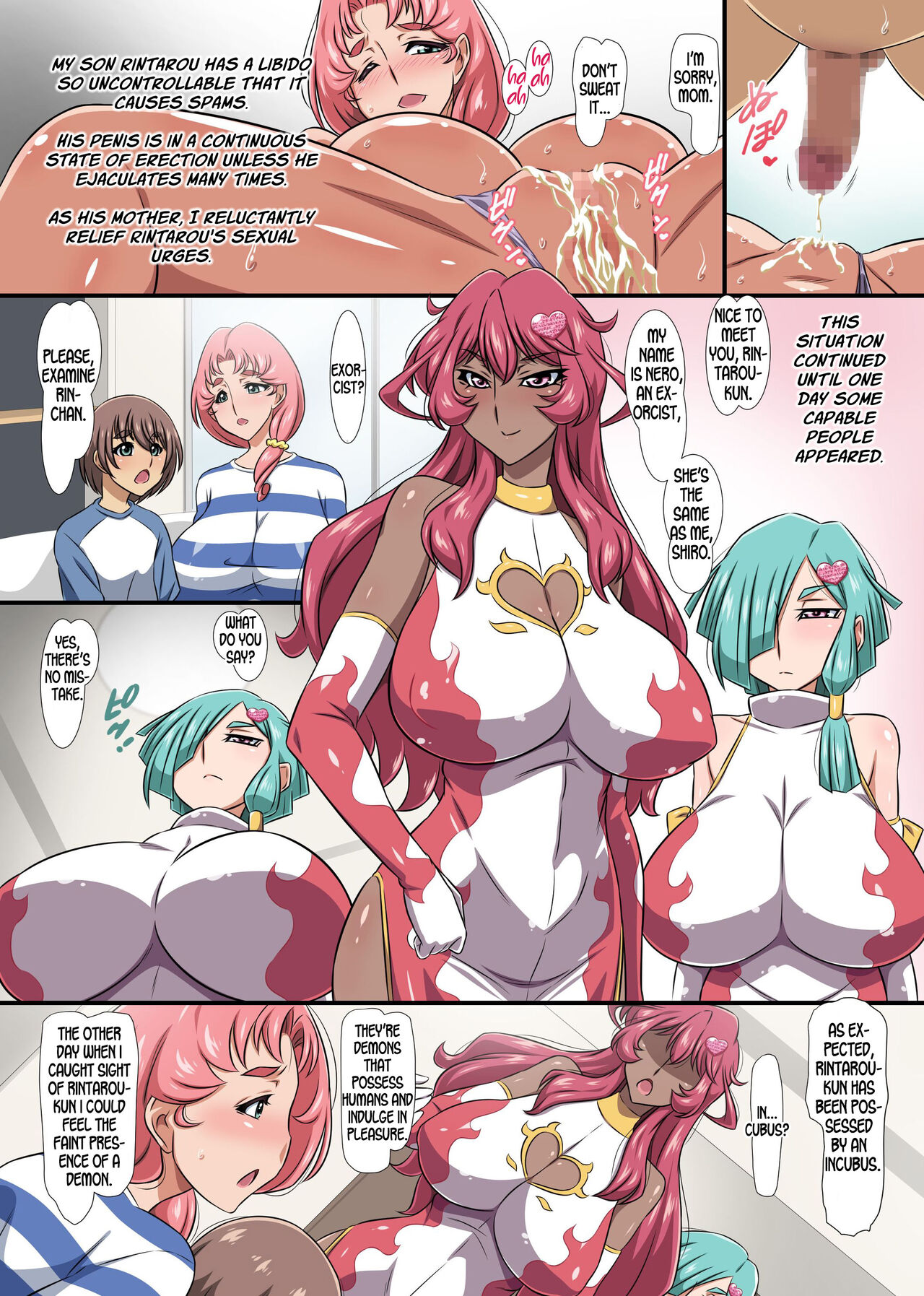 Inma ni Tsukarete Zetsurin ni! Seiyoku Tsuyosugi Musuko to Bakunyuu Jukujo Harem page 6 full