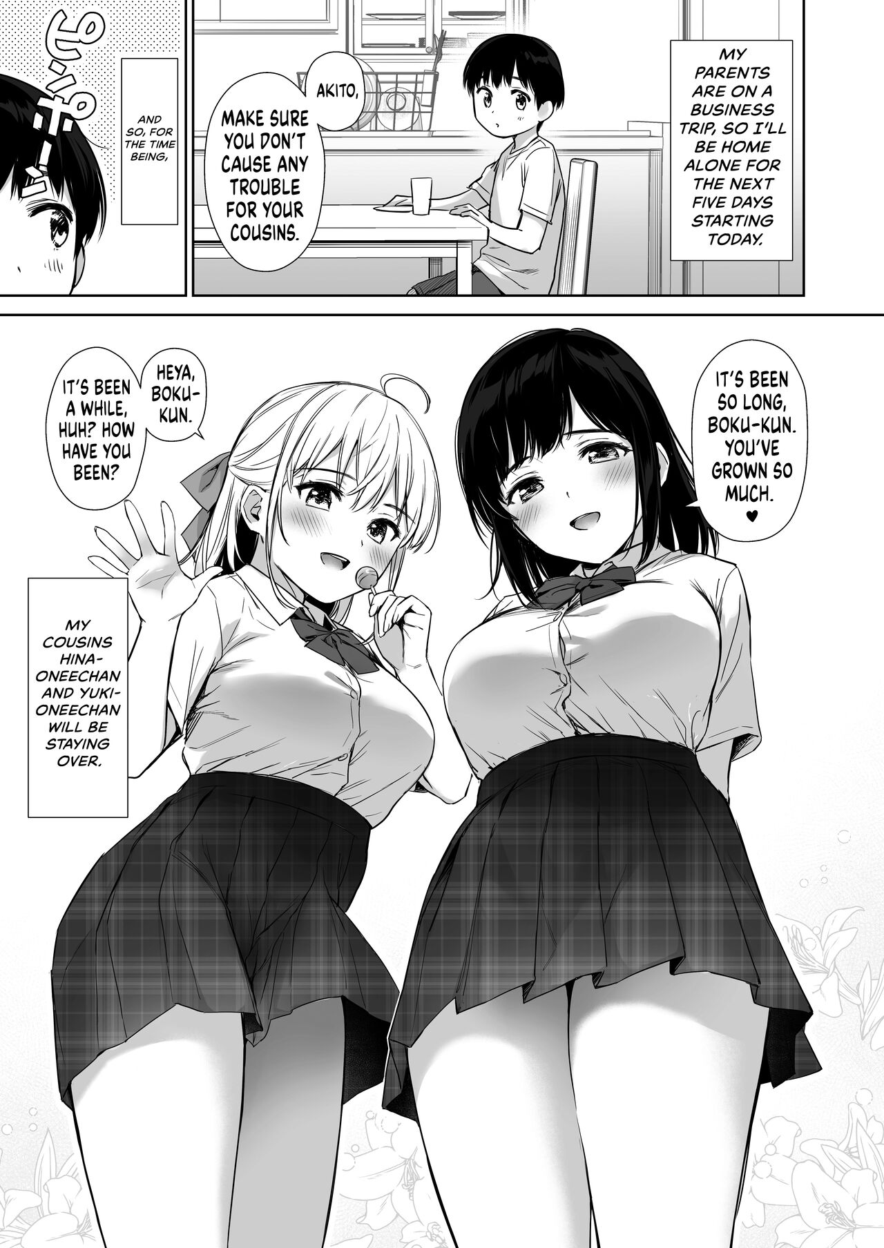 Naisho no Hajimete ~Suunenburi ni Atta Shinseki no Bijin JK Shimai ni Ecchi no Tehodoki Sarechaimasu~ page 5 full