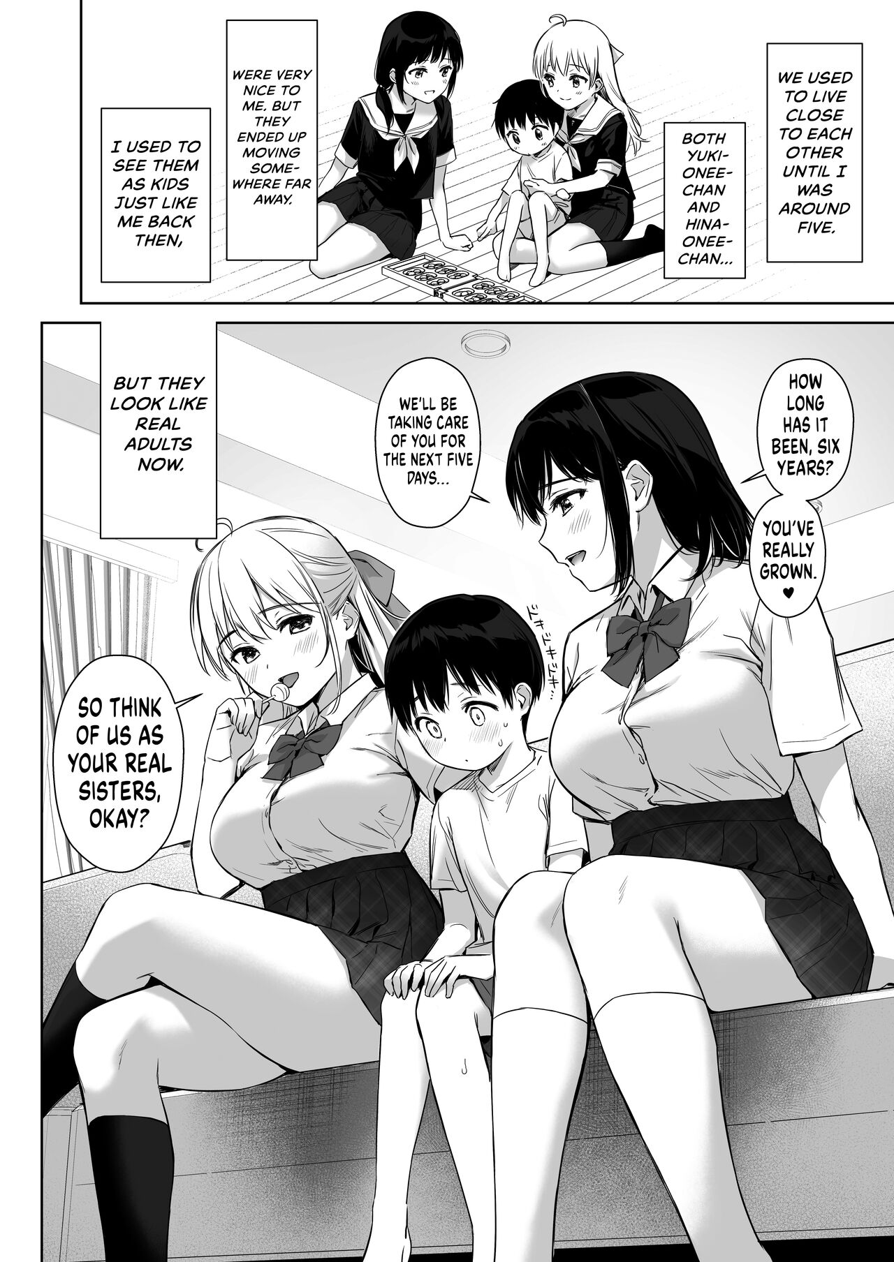 Naisho no Hajimete ~Suunenburi ni Atta Shinseki no Bijin JK Shimai ni Ecchi no Tehodoki Sarechaimasu~ page 6 full