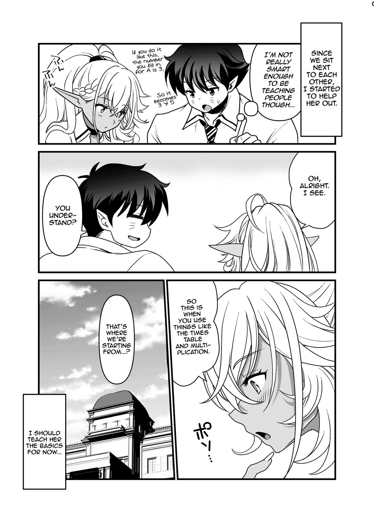 Seiyoku Ousei na Ajin Senyou Gakkyuu ni Danshi Seito wa Ore Hitori・Dark Elf JK Hen | I'm the Only Guy in a School Full of Lusty Demi-humans Dark Elf High School Collection page 10 full