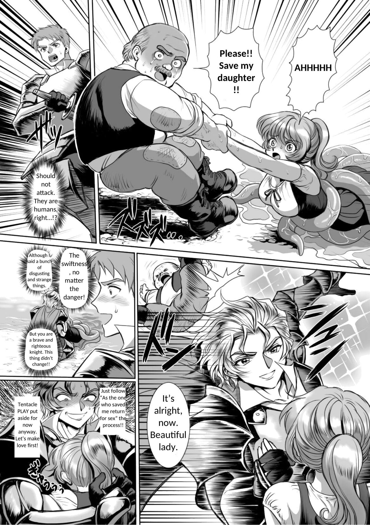 Hyoui Kan Kishi Stallion Kimo Otoko ni Nottorare Buzama Zecchou! | Possessed Knight Stallion -Taken Over By Disgusting Man Raped and Climaxes Unsightly- Ch. 2 page 10 full